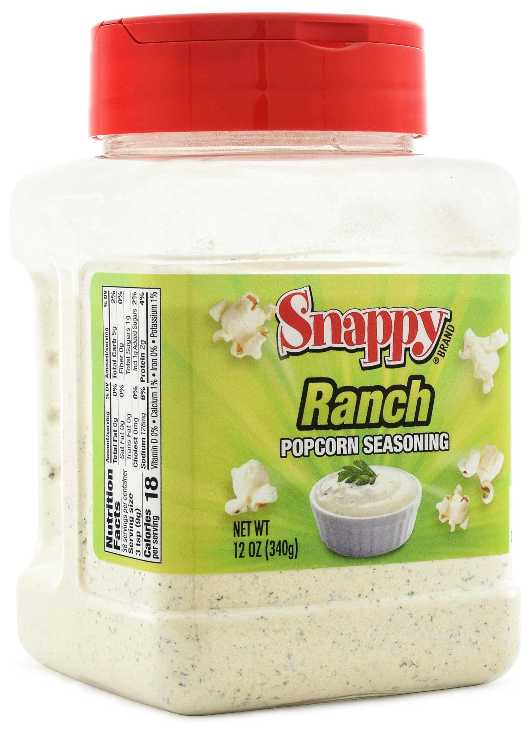 Snappy Ranch Popcorn Seasoning, 12 Oz