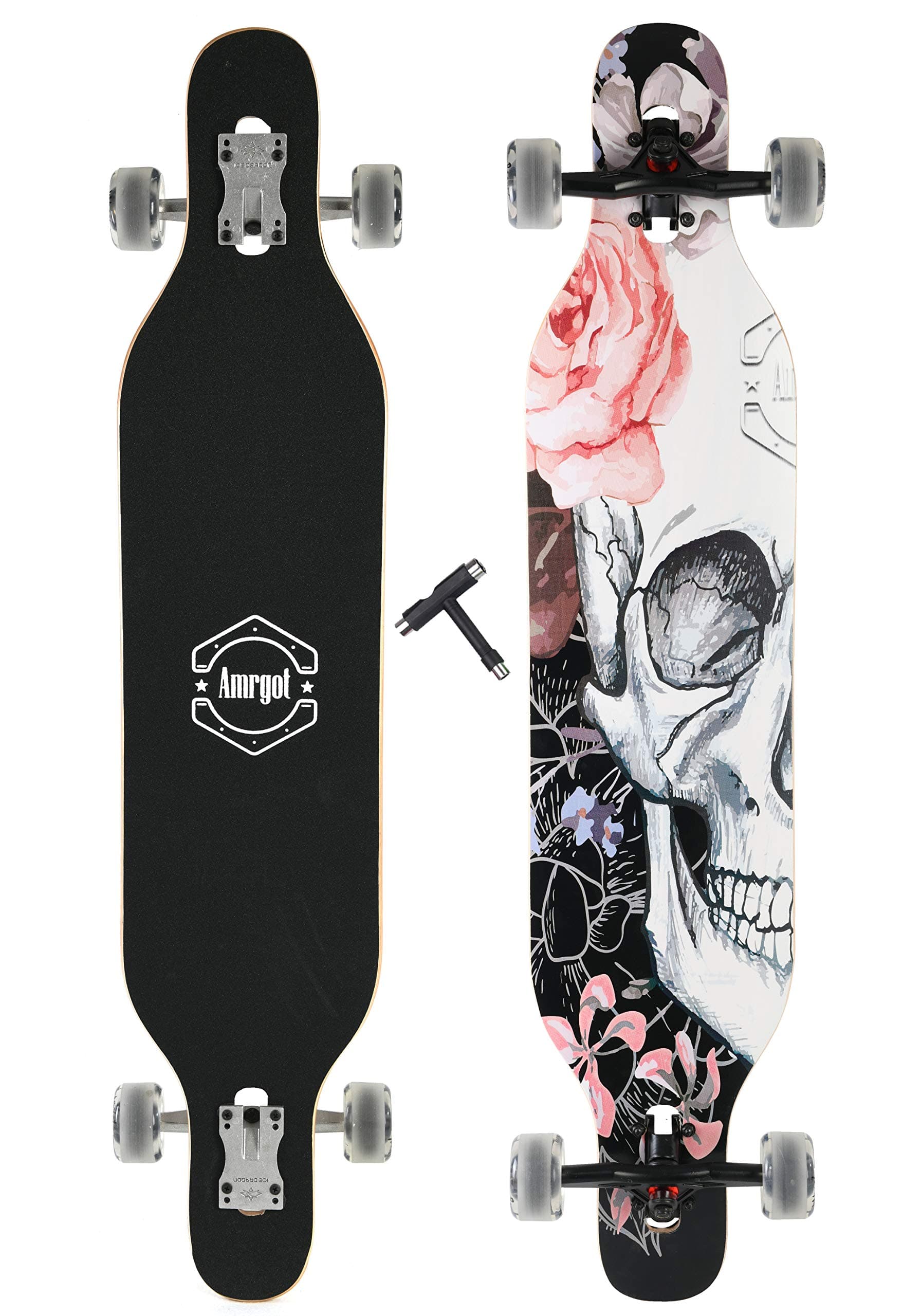42 inches Complete Longborads Drop Through Deck Concave Cruise Professional Longboards