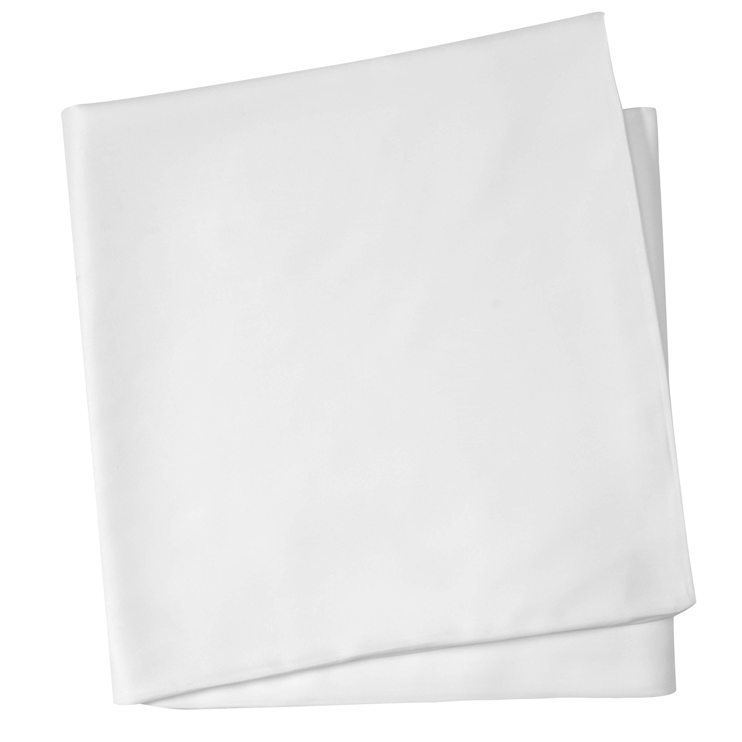 100% Bamboo Bed Linen - Luxury Flat Sheet - Super King Size (Pure White)