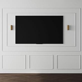 DIY Peel and Stick Wall Moulding Kit Flat Pre Made Accent Wainscoting Panel