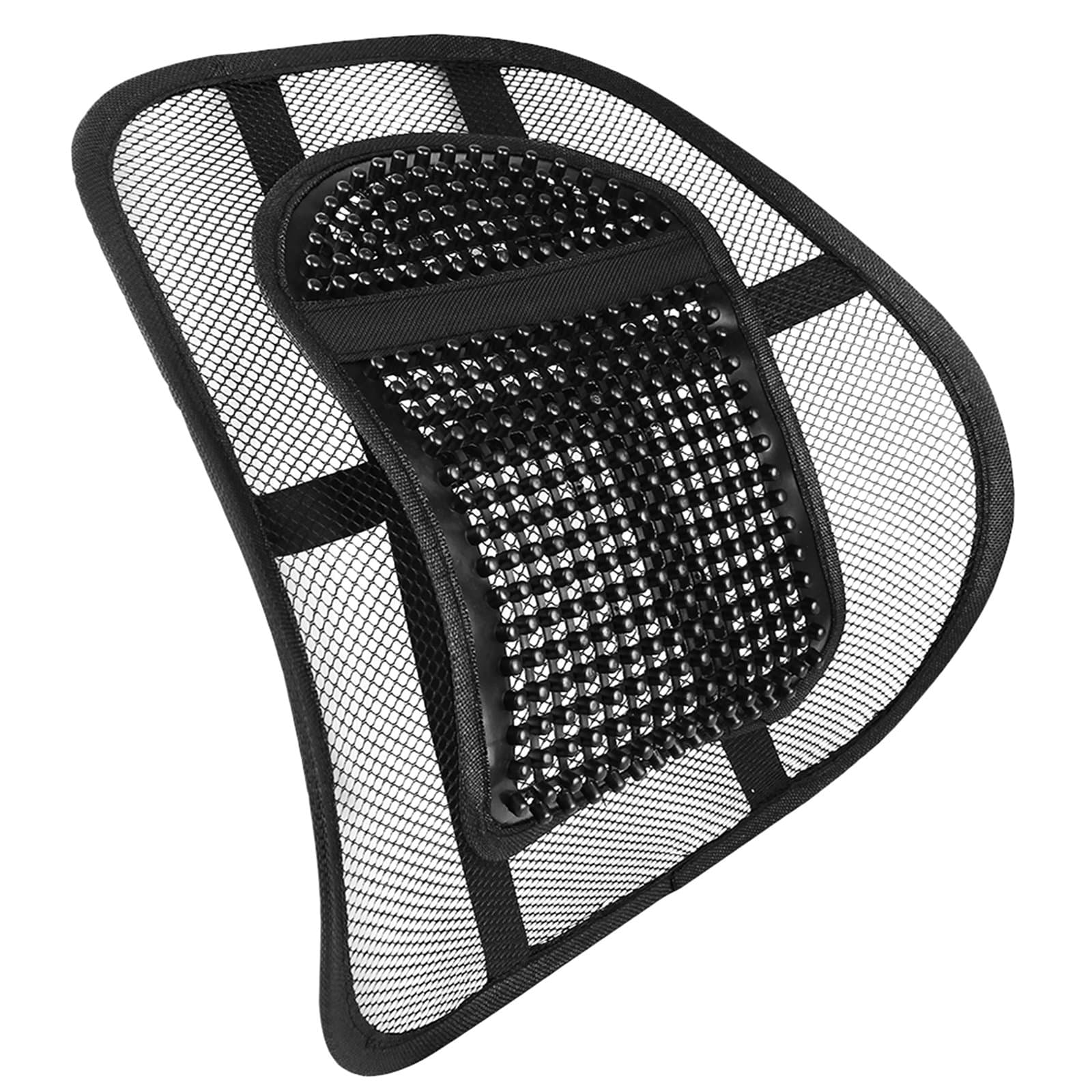 Super Comfort Mesh Lumbar Back Seat Sit Support System Pain Relief for Office Chair Seat etc with Elasticated Positioning Strap and Mesh Grill
