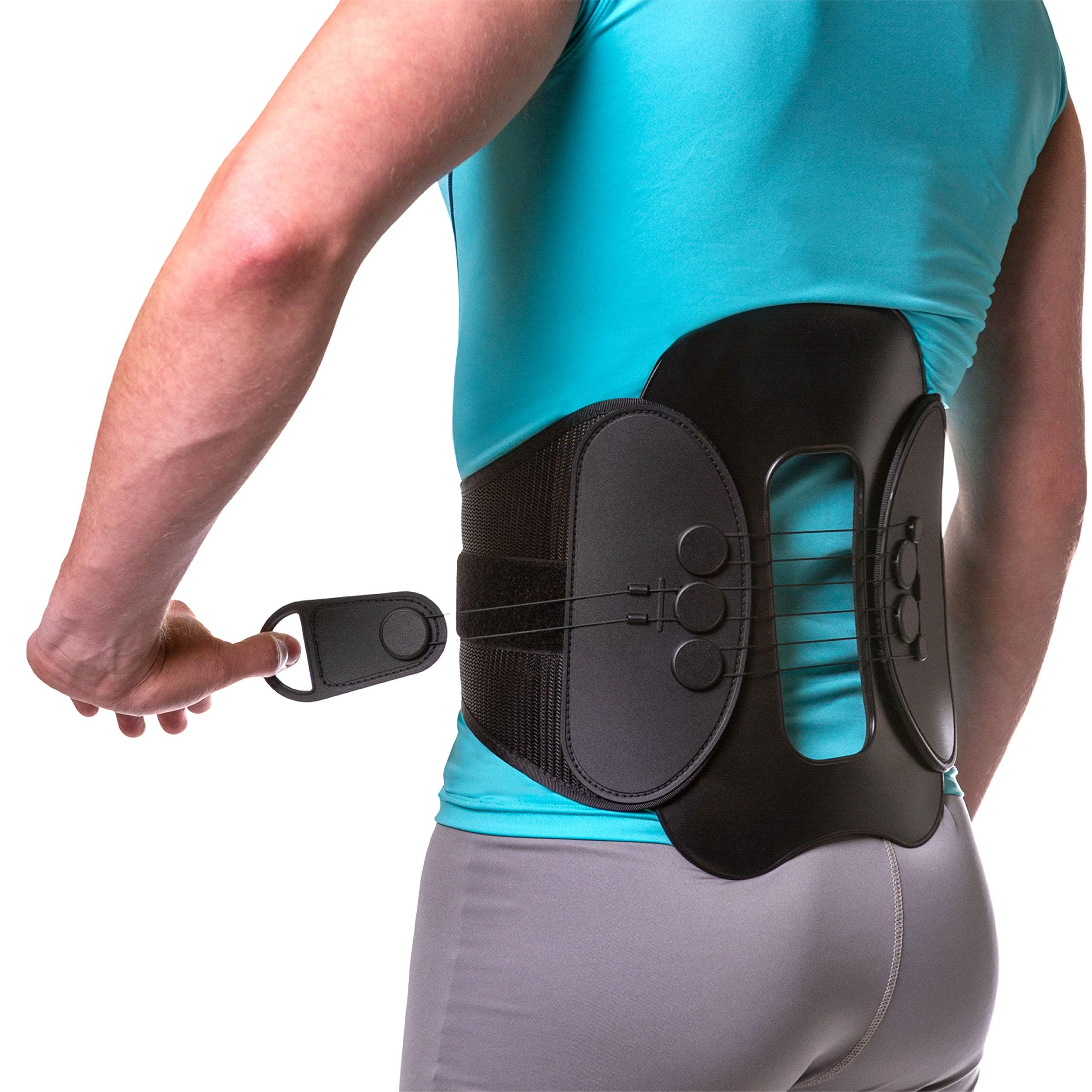 Spine Decompression Back Brace - Ottobock MAC Plus Rigid Lumbosacral Corset Belt with Cybertech Pulley System for Sciatica Pain, Disc Injury and After Laminectomy or Spinal Fusion Surgery (M)