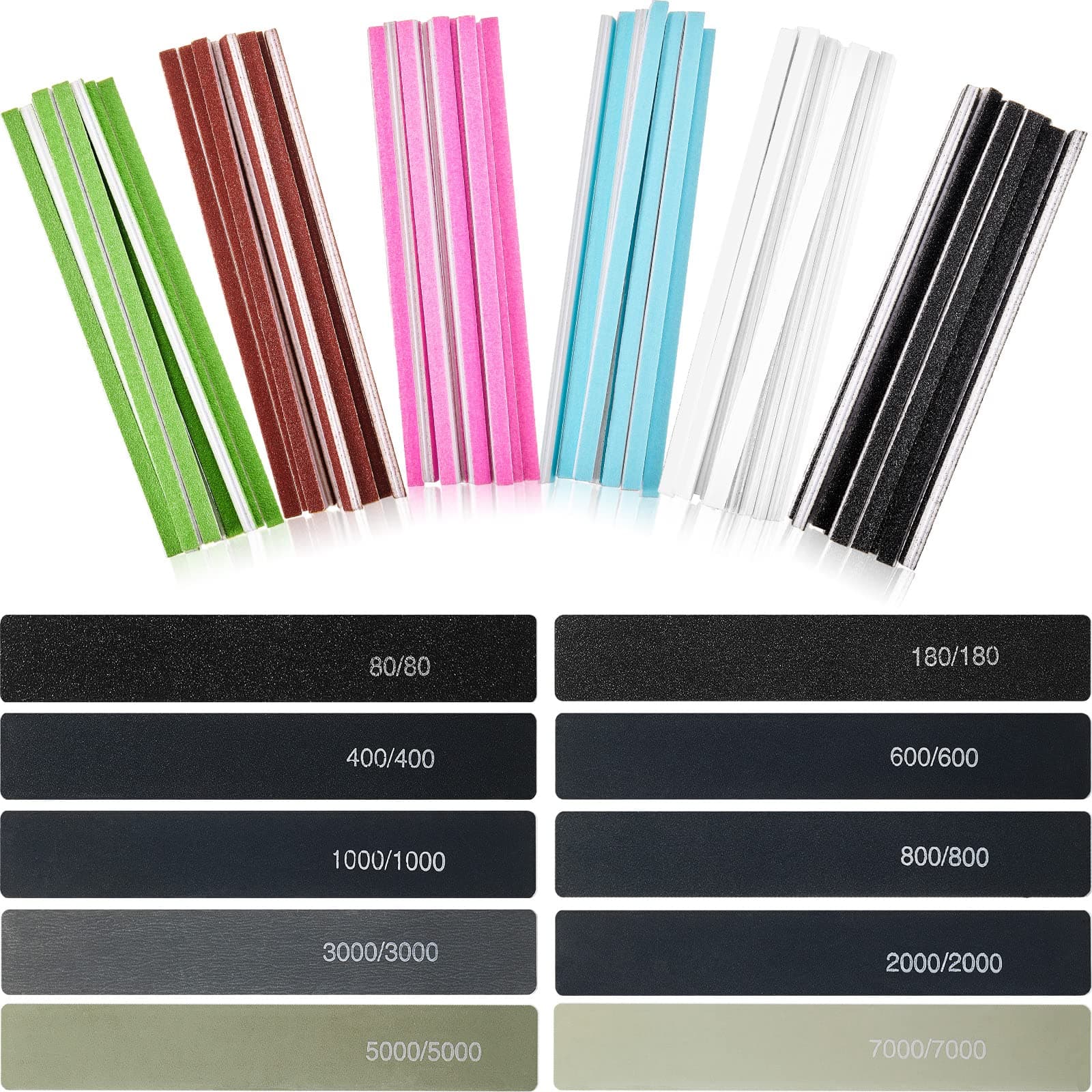 Honoson 70 Abrasive Sticks Polishing Twig Sanding Fine Coded For Plastic Models Assorted Tools Metal And Wood Accessory