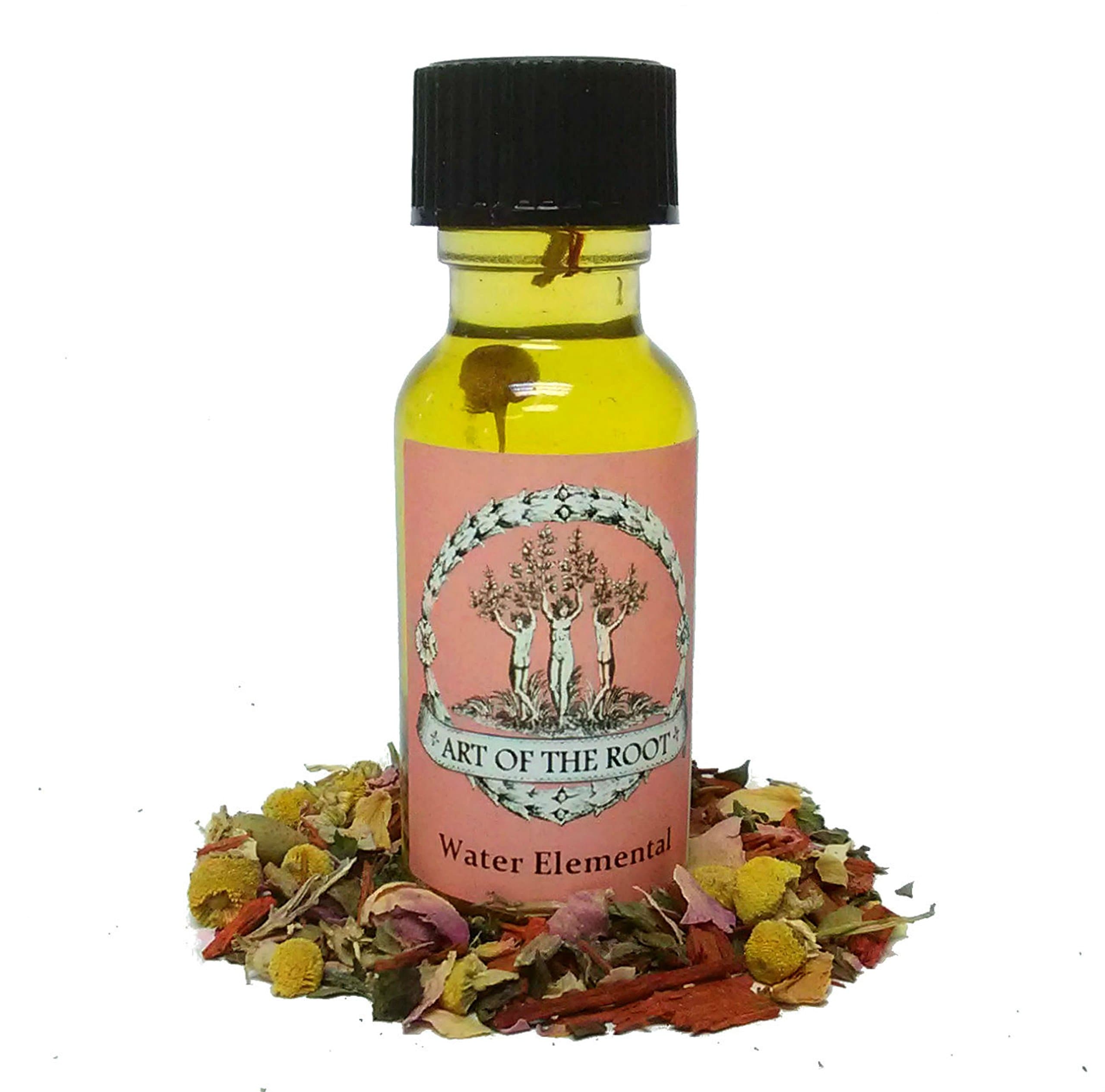 Water Elemental Oil 1/2 oz | Handmade with Herbs & Essential Oils | Intuition, Love & Creativity Rituals | Hoodoo Voodoo Wicca Pagan Conjure