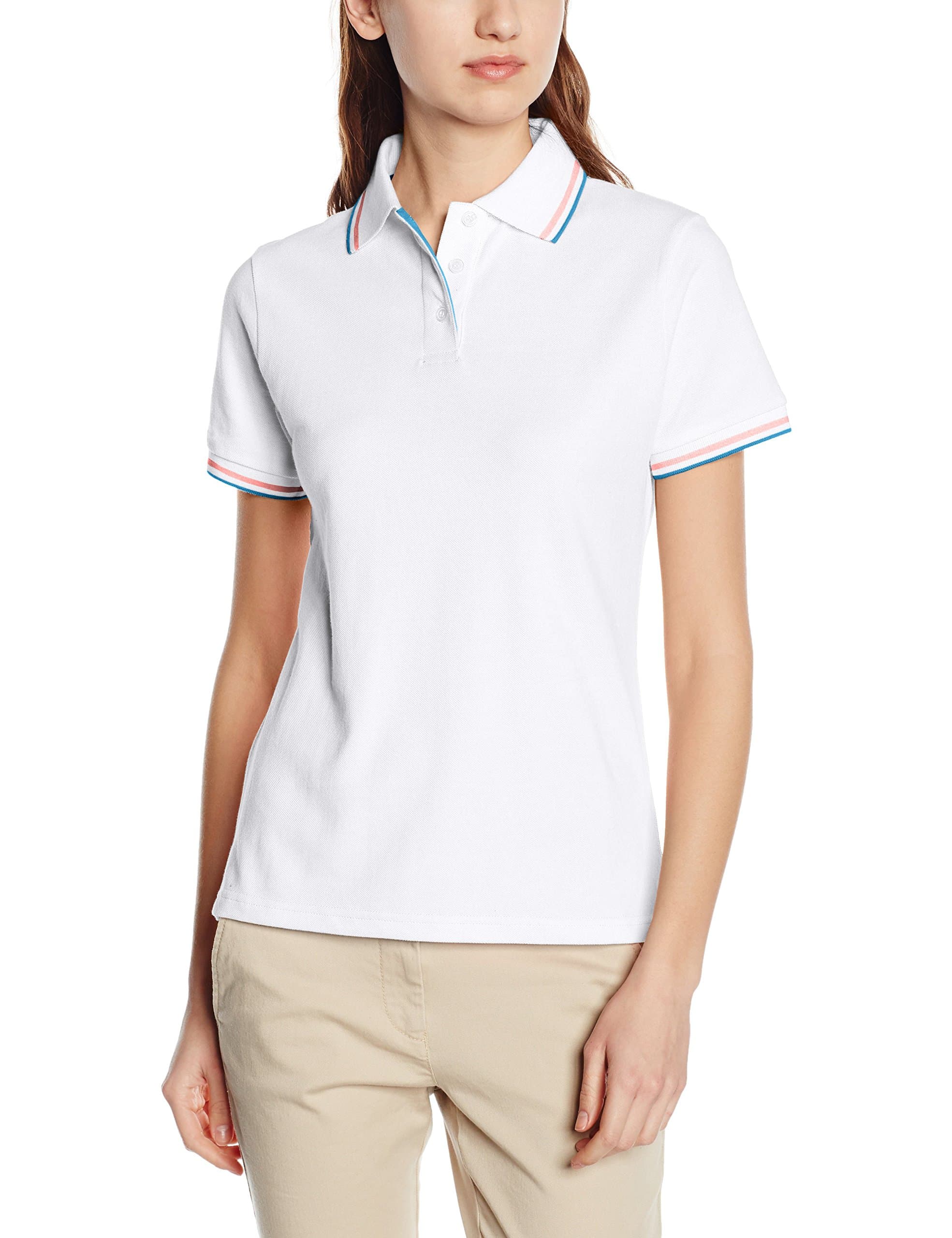 Women's Short Sleeve Polo Shirt Plain
