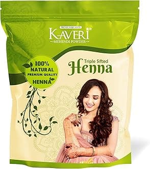 Kaveri Triple-Shifted Mehendi Powder 100% Natural Henna Powder for Hairs, Hands & Feet 250 gm (pack of 1)