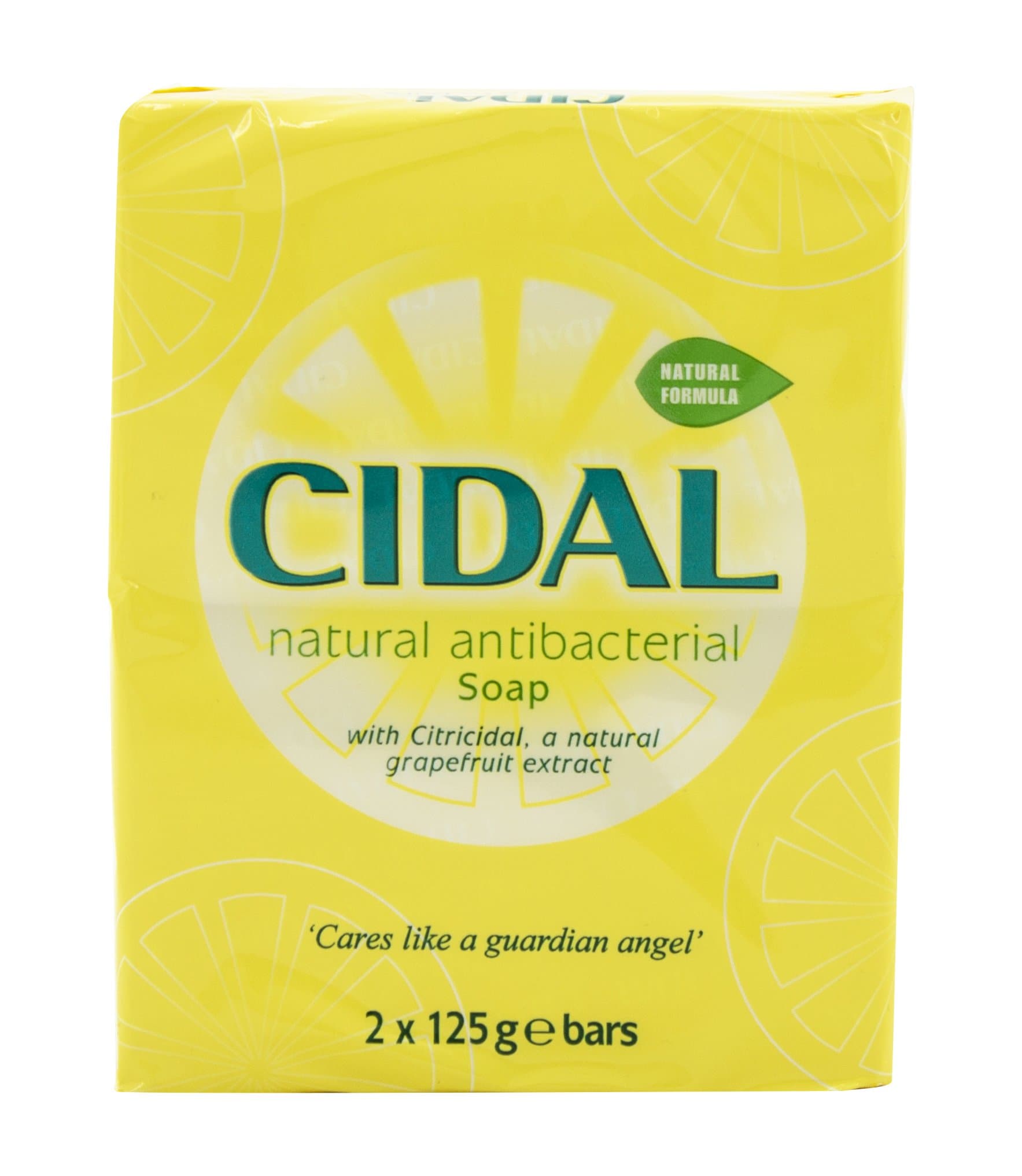Cidal Natural Antibacterial Soap Twin Pack 125g.