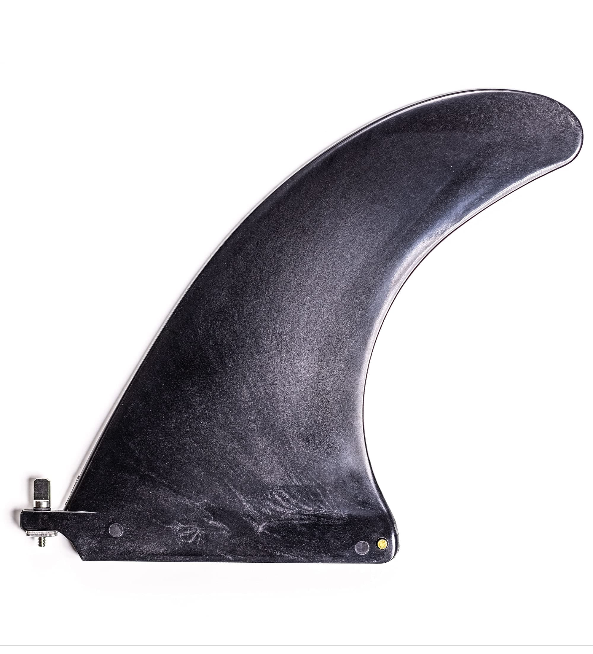 South Bay Board Co. - 9” Longboard or Paddleboard Single Fin Kit - includes Stainless Steel No-Tool Screw & Square Nut Plate - Proper Longboard/SUP Single Fin, Fits 99% of Single Fin Boxes