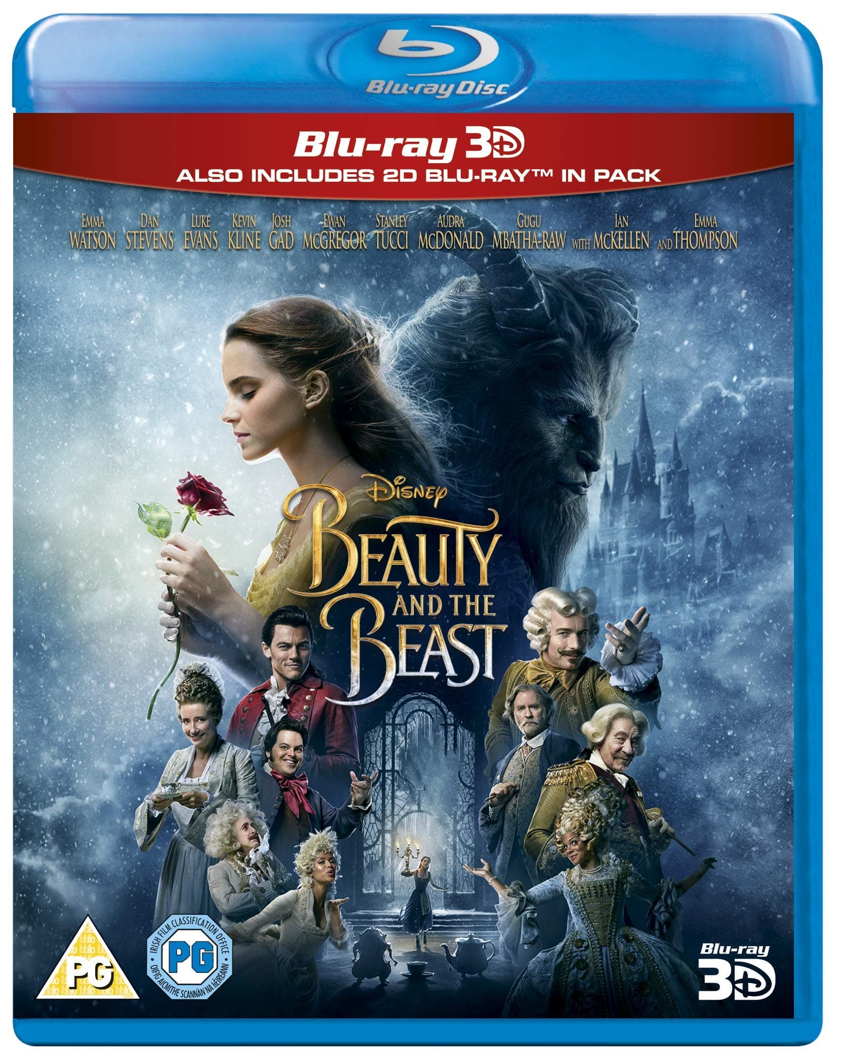 Beauty & The Beast [Blu-ray 3D + Blu-ray 2D] [2017] [Region Free] [3D Blu-ray]