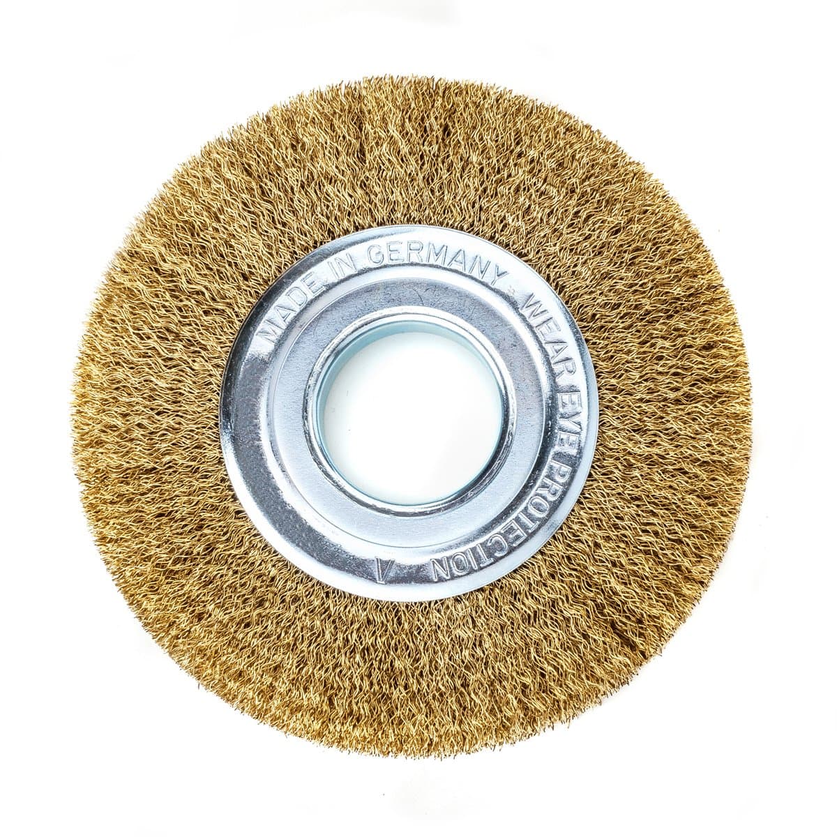 Brush Diameter 100 x 19 x 0.2 x 30 MM Hole Brass, with reducing rings for Schleifbcke, Wire Brush
