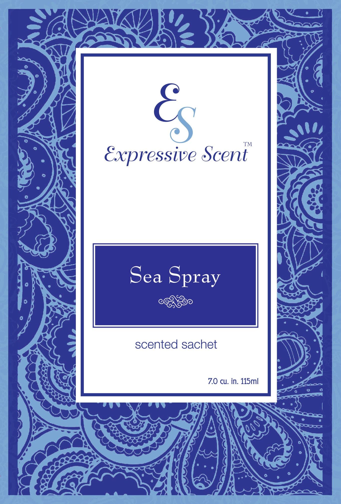 6 Pack SeaSpray Large Scented Sachet Envelope By Expressive Scent