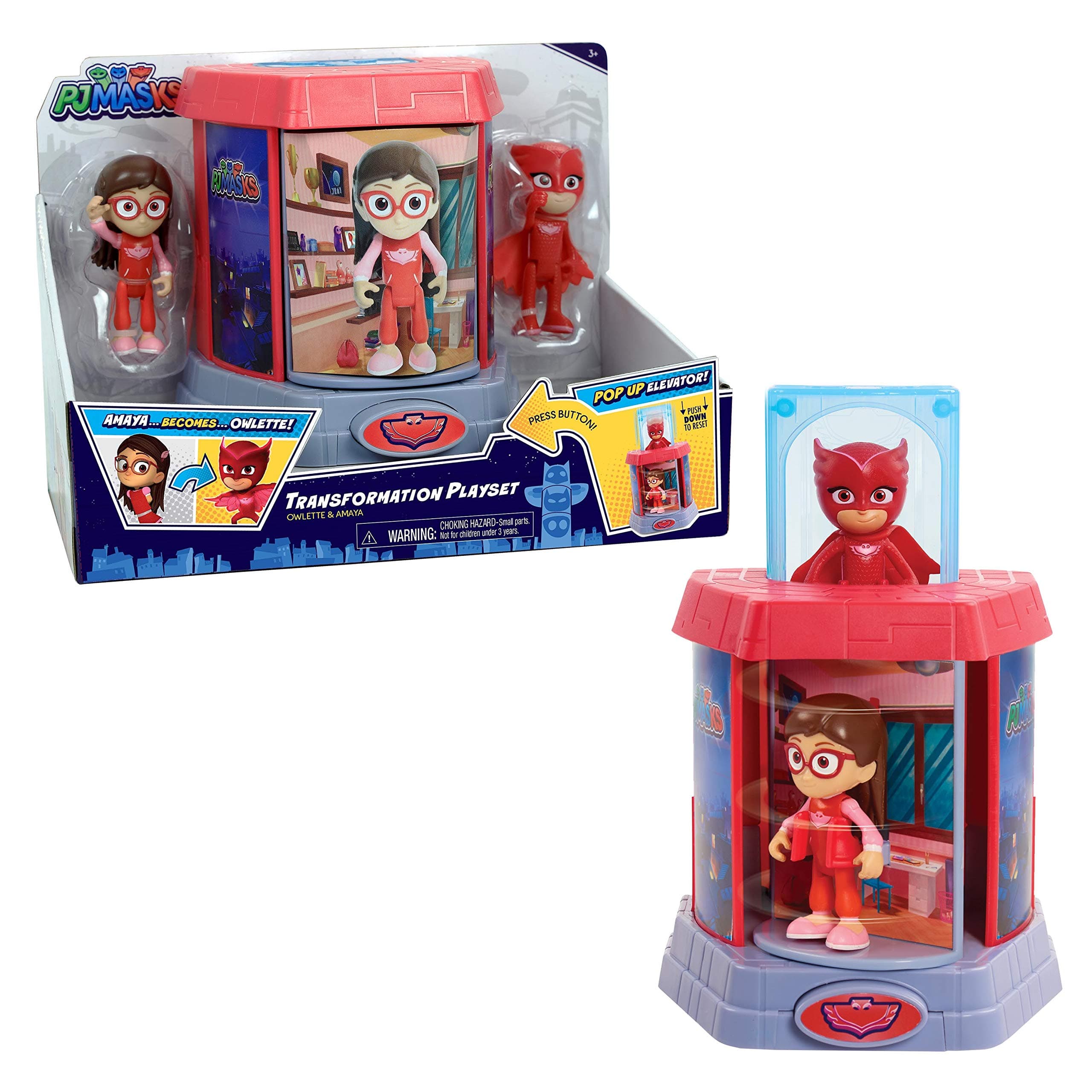 PJ Masks Transforming Figures Playset - Owlette