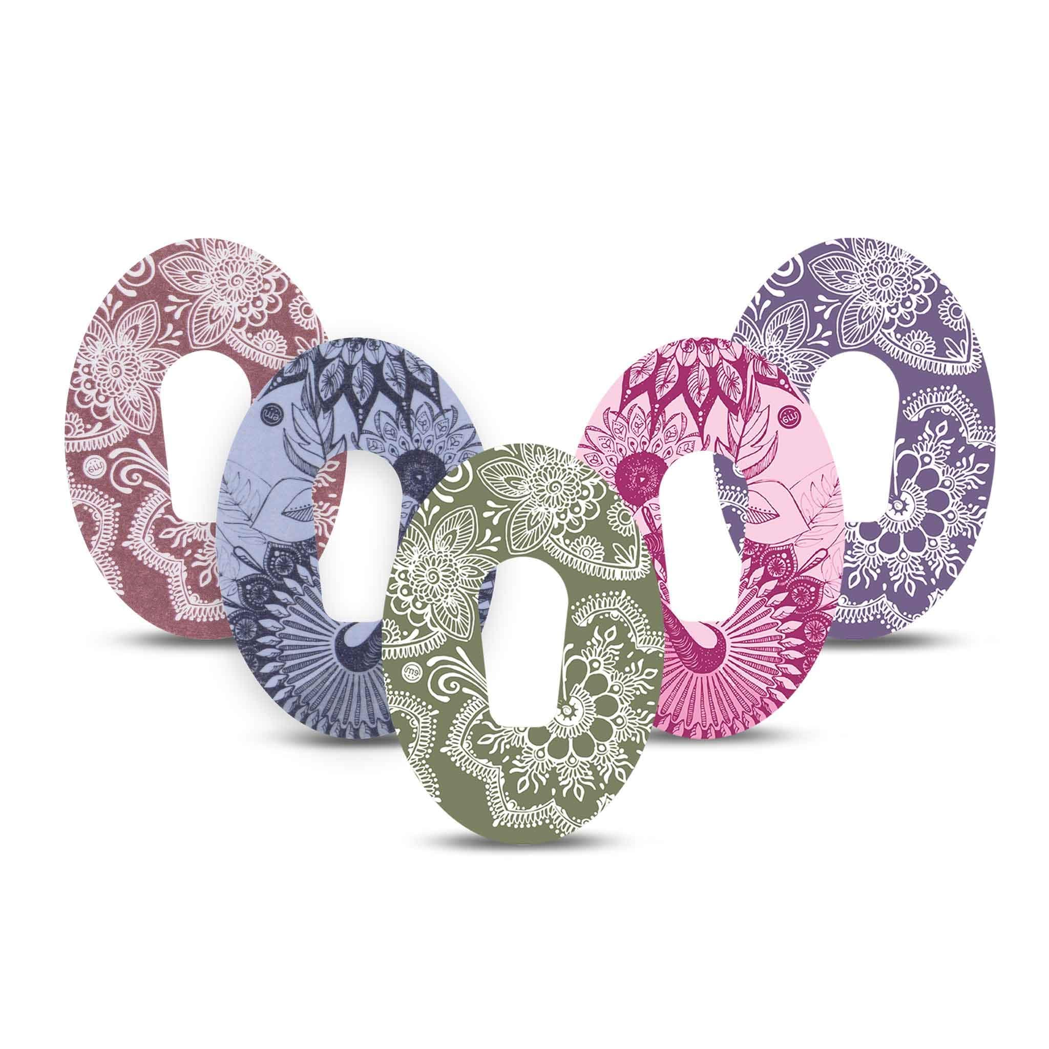 ExpressionMed - Adhesive Patch for Dexcom G6 (5-Pack) - Made in The USA, Waterproof, Split Backing, CGM Tape (Tranquility Variety Pack)