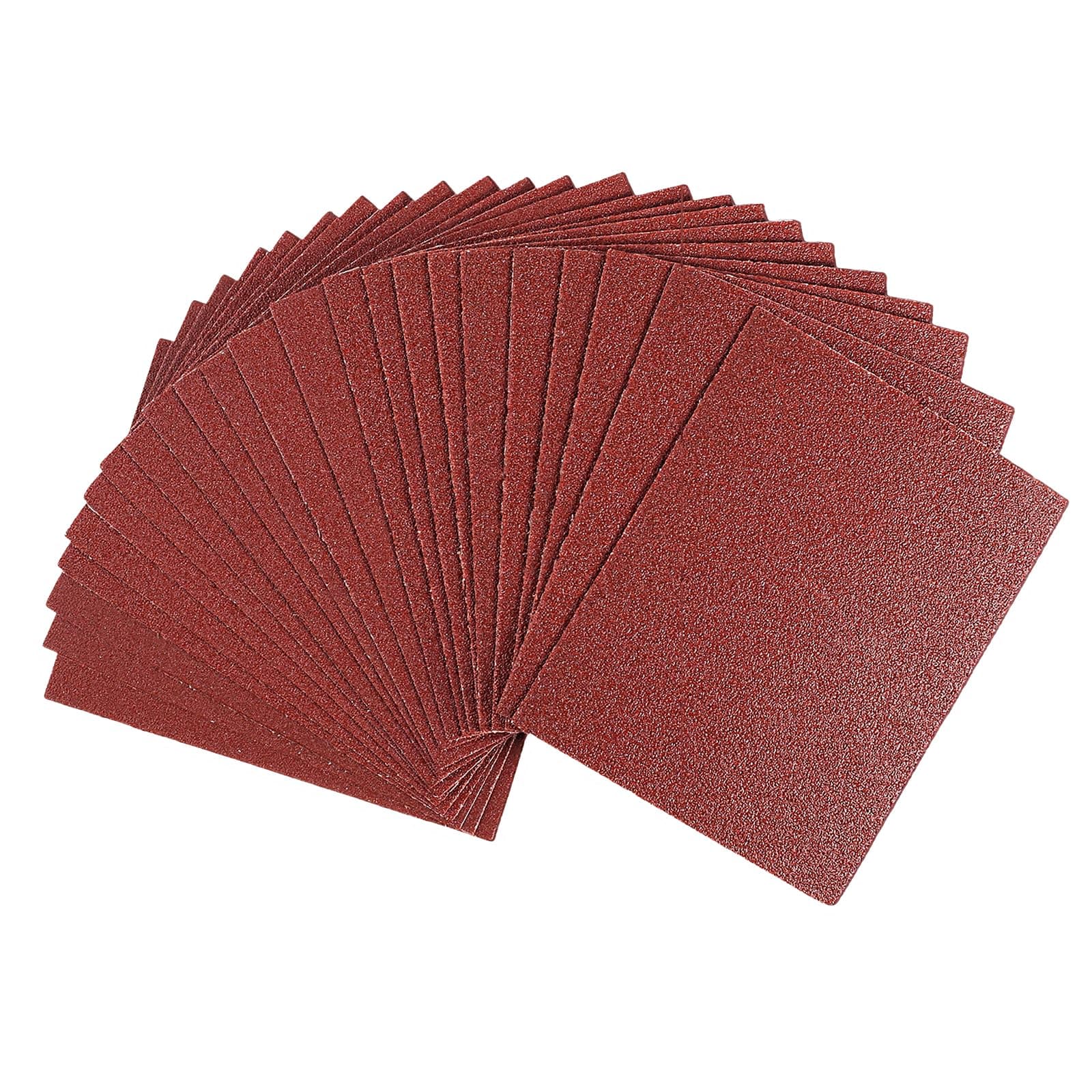 1/4 Sandpaper Sheet,4-1/2"*5-1/2" Assorted 60-80-120-180-240,50PACK