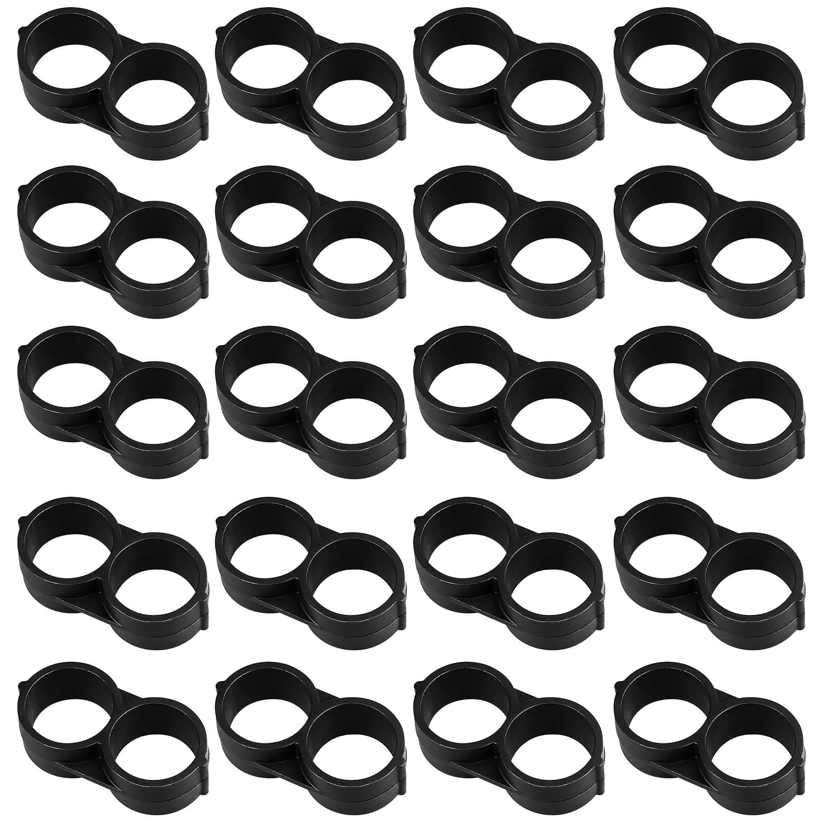 JAYEE 20 Pack Drip Irrigation 1/2" Drip Tubing End Closure Stop End Cap Plugs Fitting Kit 17mm for Garden Greenhouse Patio and Lawn Agricultural Watering Applications