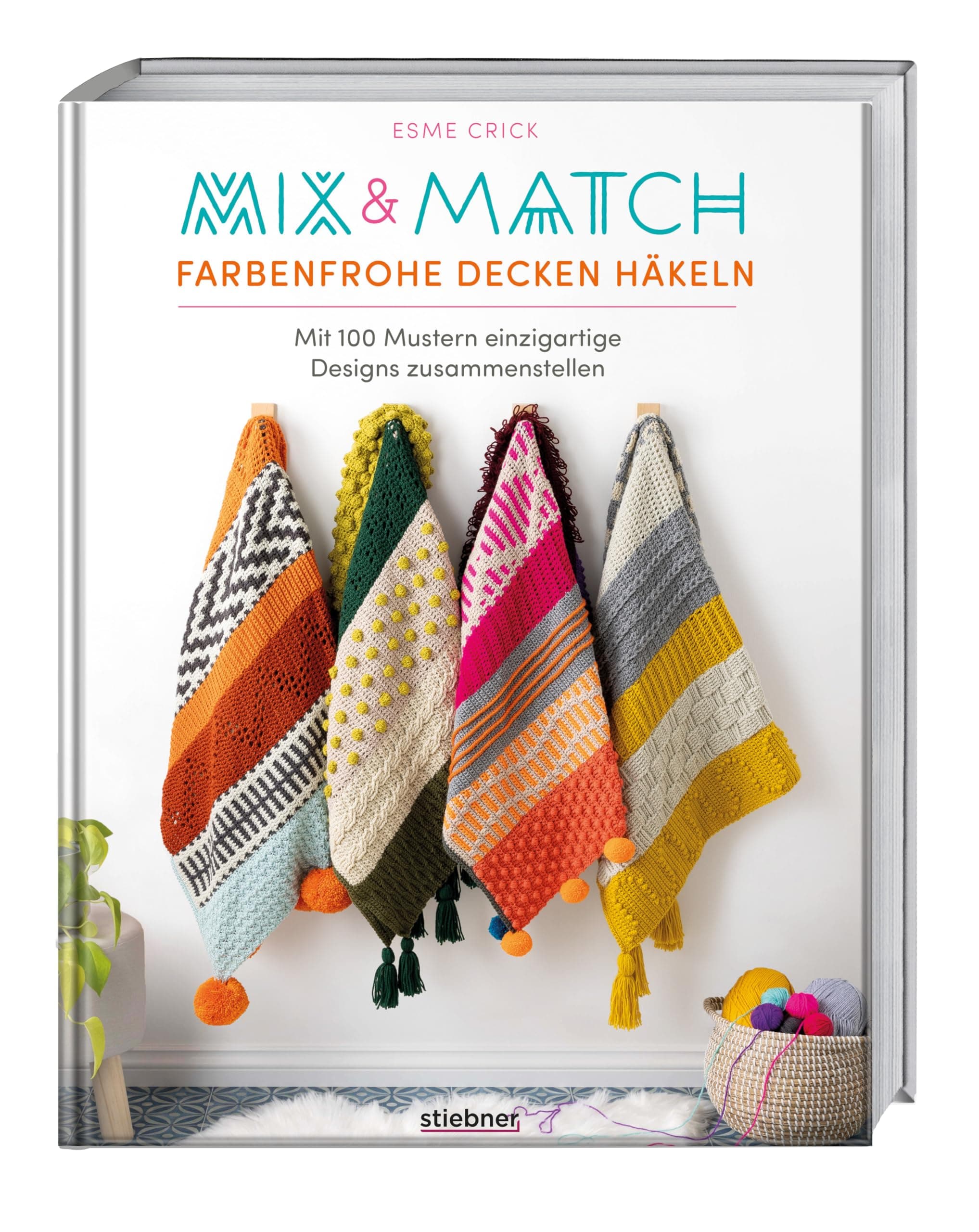 Mix & Match Farbenfrohe Decken hakeln [German]