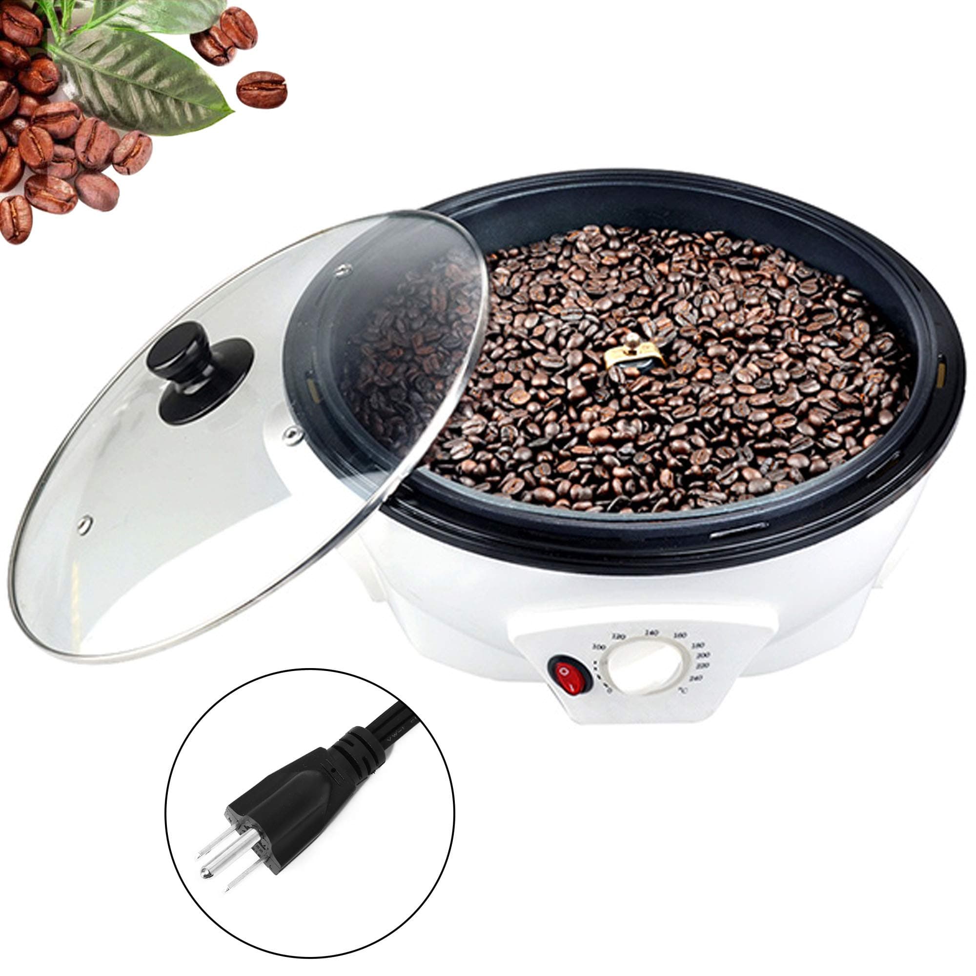 Electric Coffee Roasters For Home Use,Coffee Bean Roaster Machine Coffee Bean Roaster For Stovetop, Countertop, Commercial Coffee Bean Roasting Machine 110V