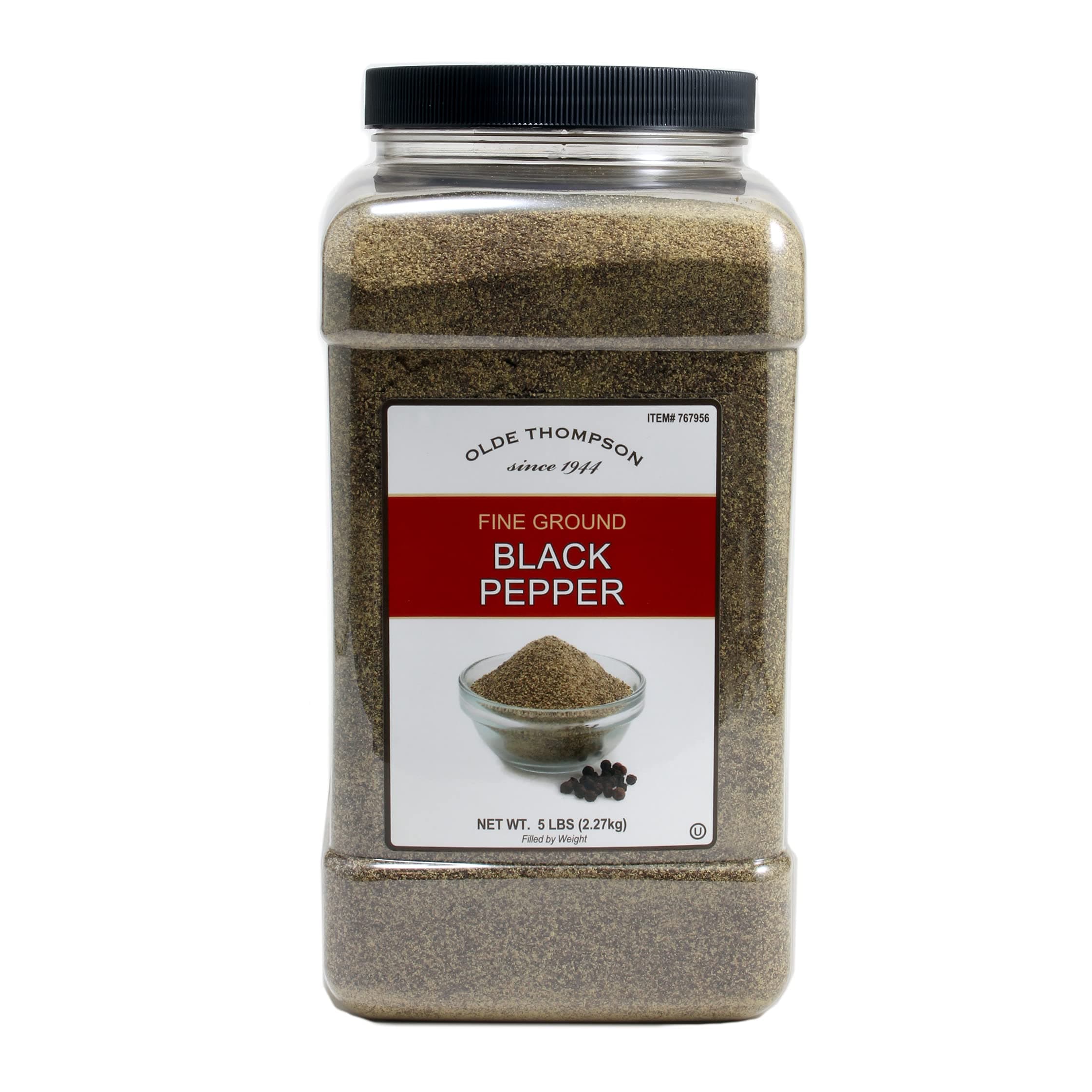 Olde Thompson Fine Ground Black Pepper, 5 Pound, Bulk Size
