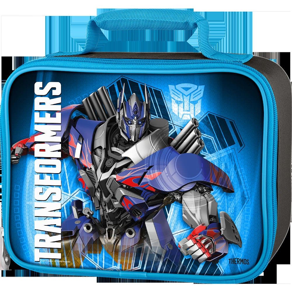 Transformers Insulated Soft Lunch Kit - Black with Blue Trim