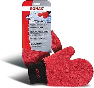 Microfibre Wash Glove (1 Piece) - Practical Car Wash Glove for The Gentle and Thorough Cleaning of Vehicle External Areas. Durable and Machine Washable | Item No. 04282000