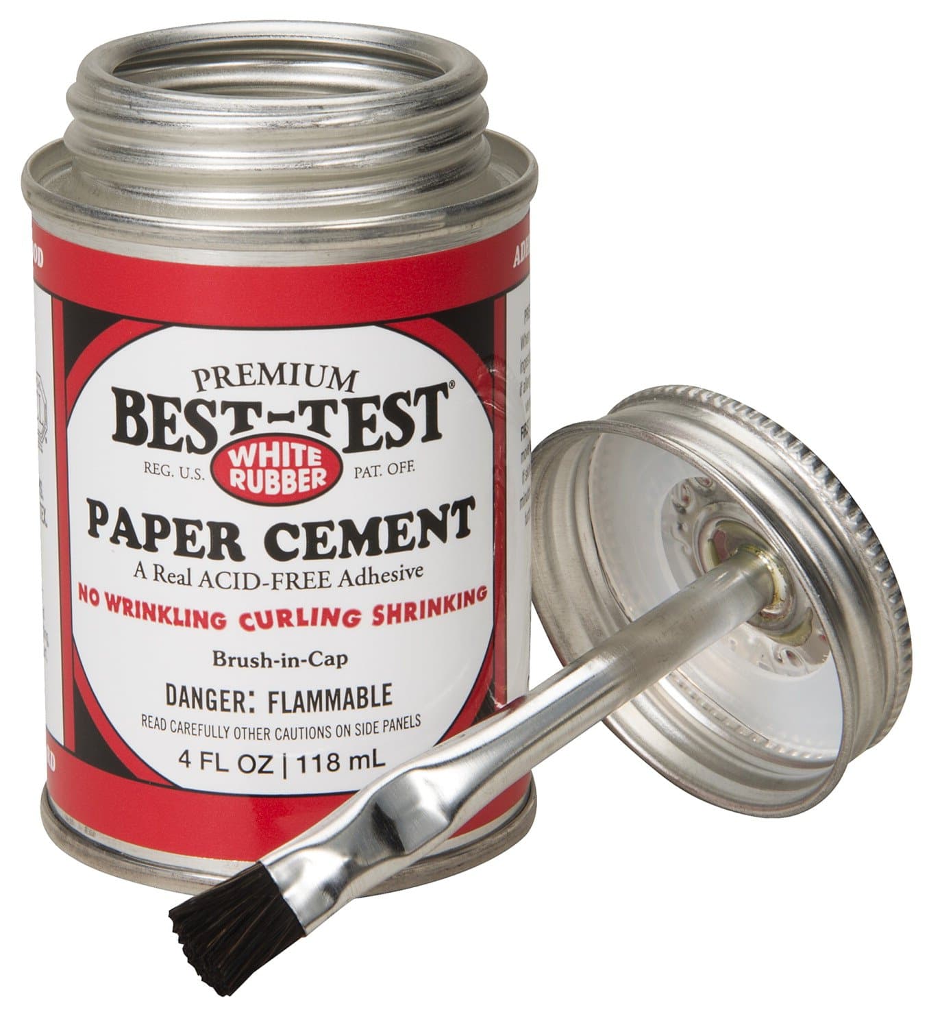Premium Best-Test Rubber Paper Cement-4oz