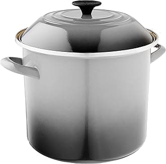 Enamel On Steel Stockpot, 10 qt., Oyster