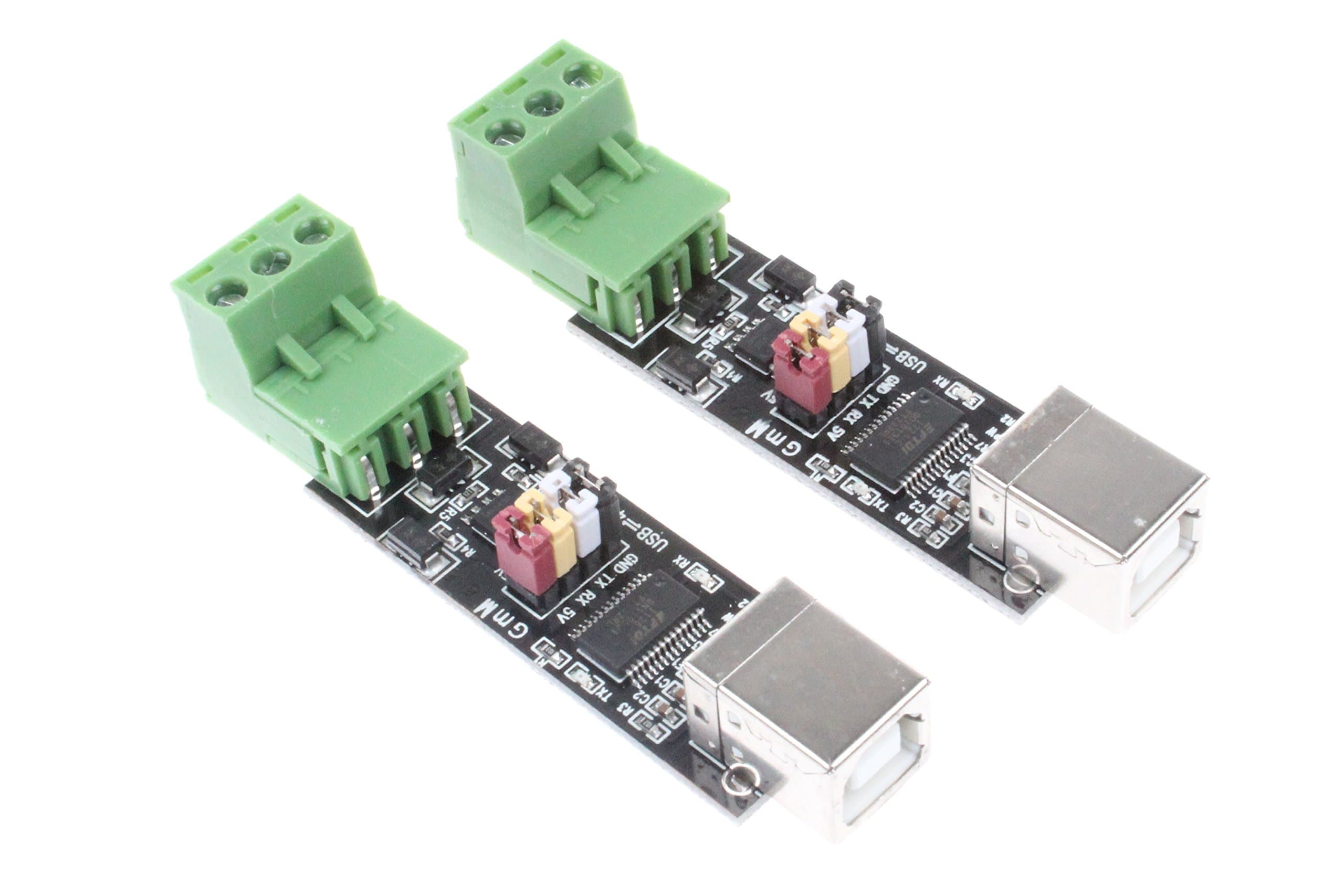 USB to TTL RS485 Serial Converter Adapter Module FTDI Interface Board FT232RL Module Dual-Function/Dual-Protection - 2Pcs
