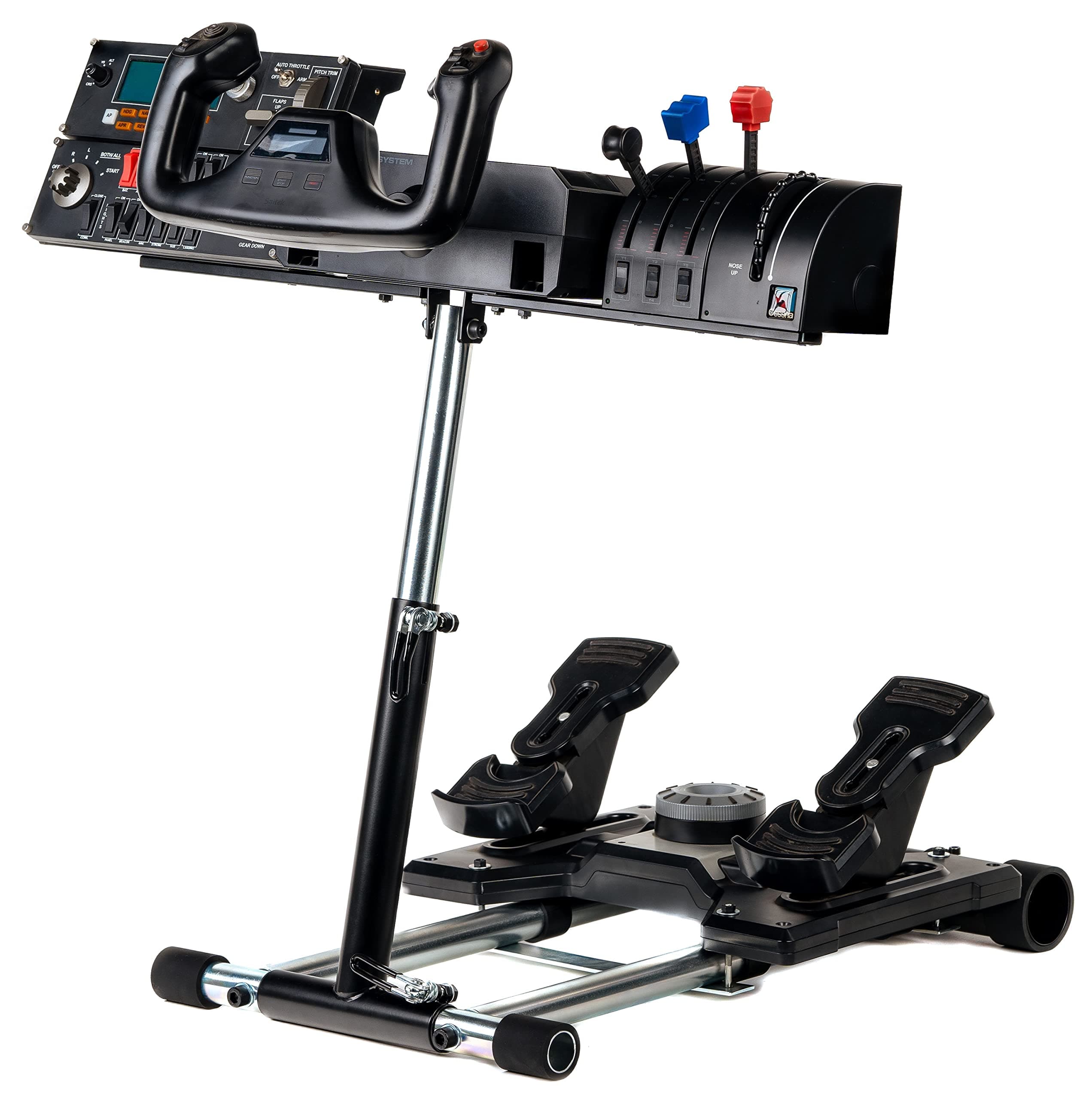 Flight Stand Compatible With G Saitek Pro Flight Yoke Support; Deluxe V2; Wheel Stand Only Flight System Not included. Not Compatible w/Honeycomb