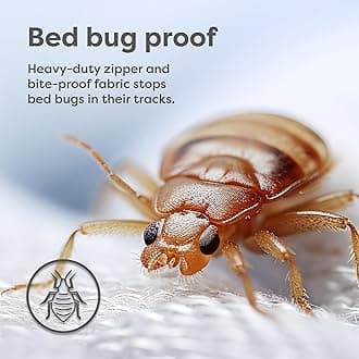 (6" - 8" Depth Mattress, Queen 15cm ULTRA LOW PROFILE) - The Original Sleep Defence System - Waterproof/Bed Bug/Dust Mite Proof - PREMIUM Zippered Mattress Encasement & Hypoallergenic Protector...