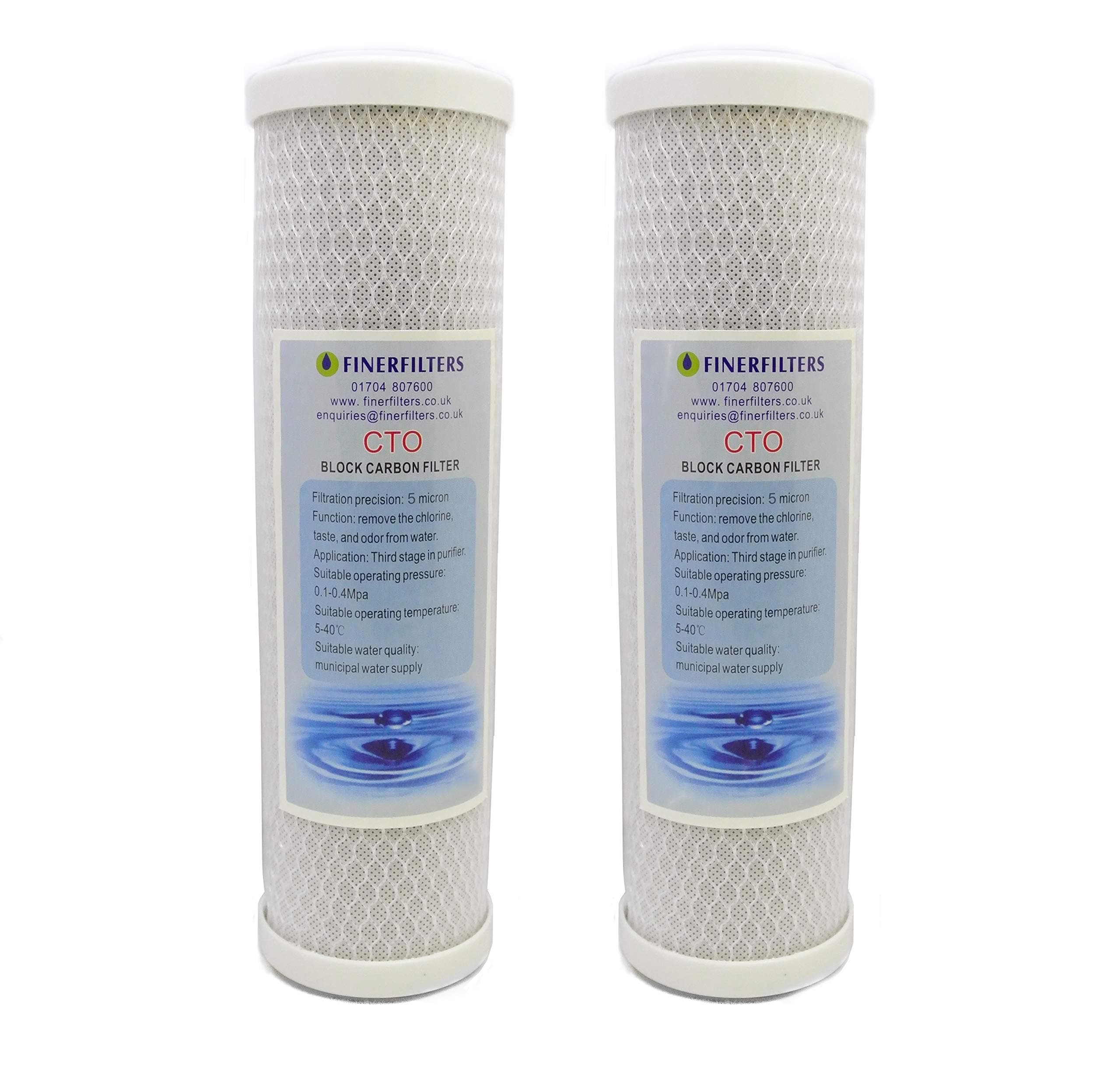 10" Carbon Water Filter 5 Micron (2 Pack)