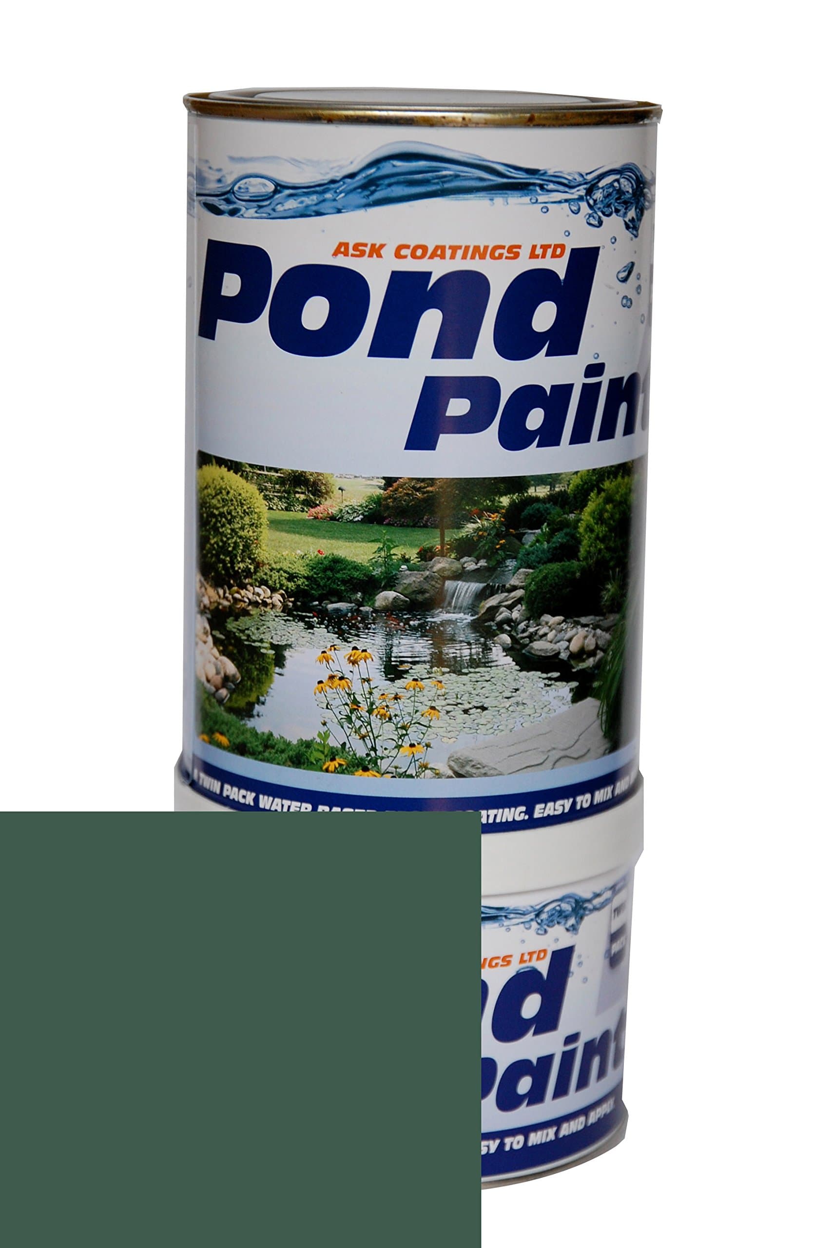 Water Based Epoxy Resin Pond Paint 1L (Green)