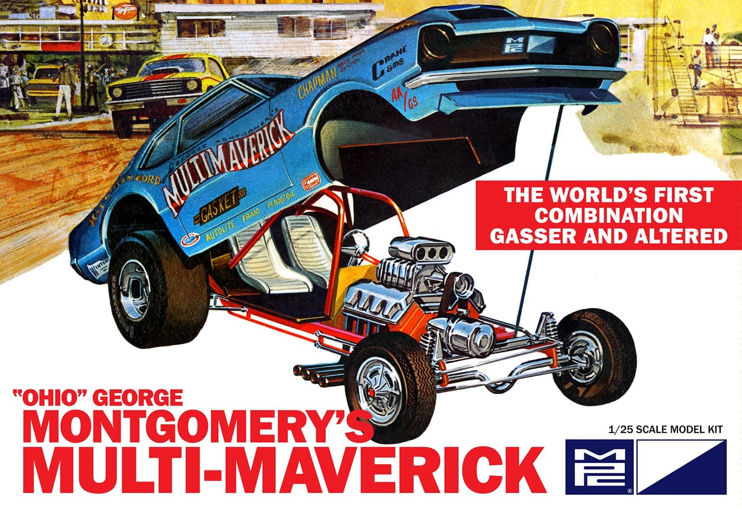 Multi Maverick Funny Car 1:25 Scale Model Kit