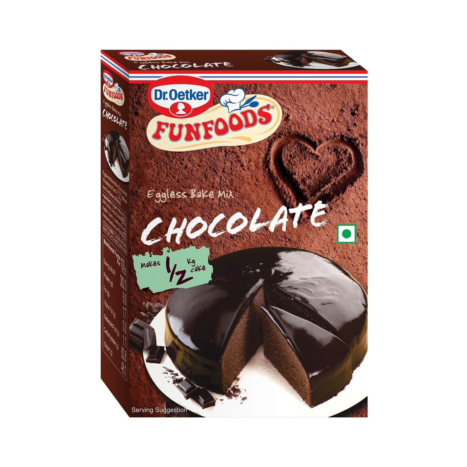 Funfoods Eggless Cake Mix Chocolate, 250G