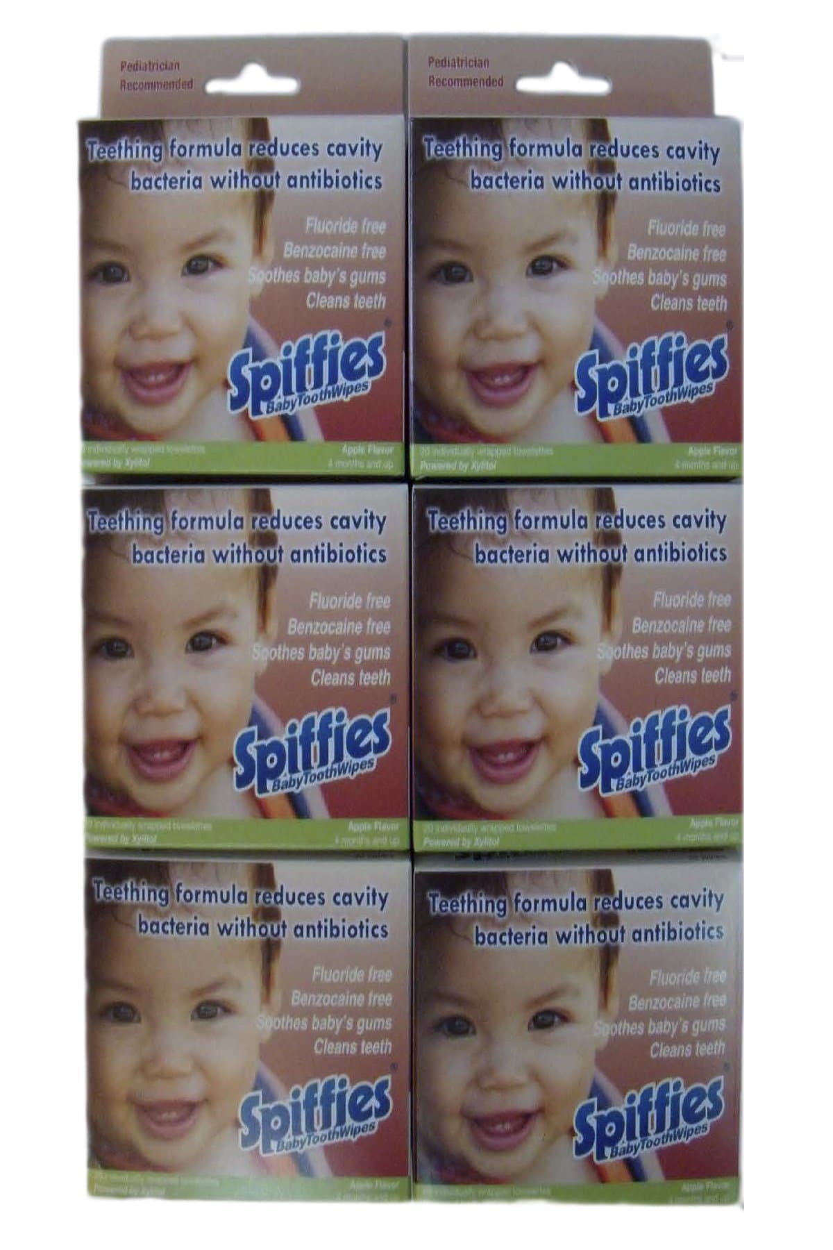 ToothWipes, 20 Apple Spiffies, 6 Boxes