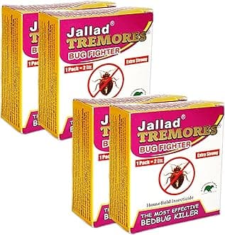 Bed Bug Spray Powder - 10 Gram | Long Lasting Protection from Cocroaches & Termite | Powerful Spray for Bugs from Plant/Home/Kitchen (Pack of 4)