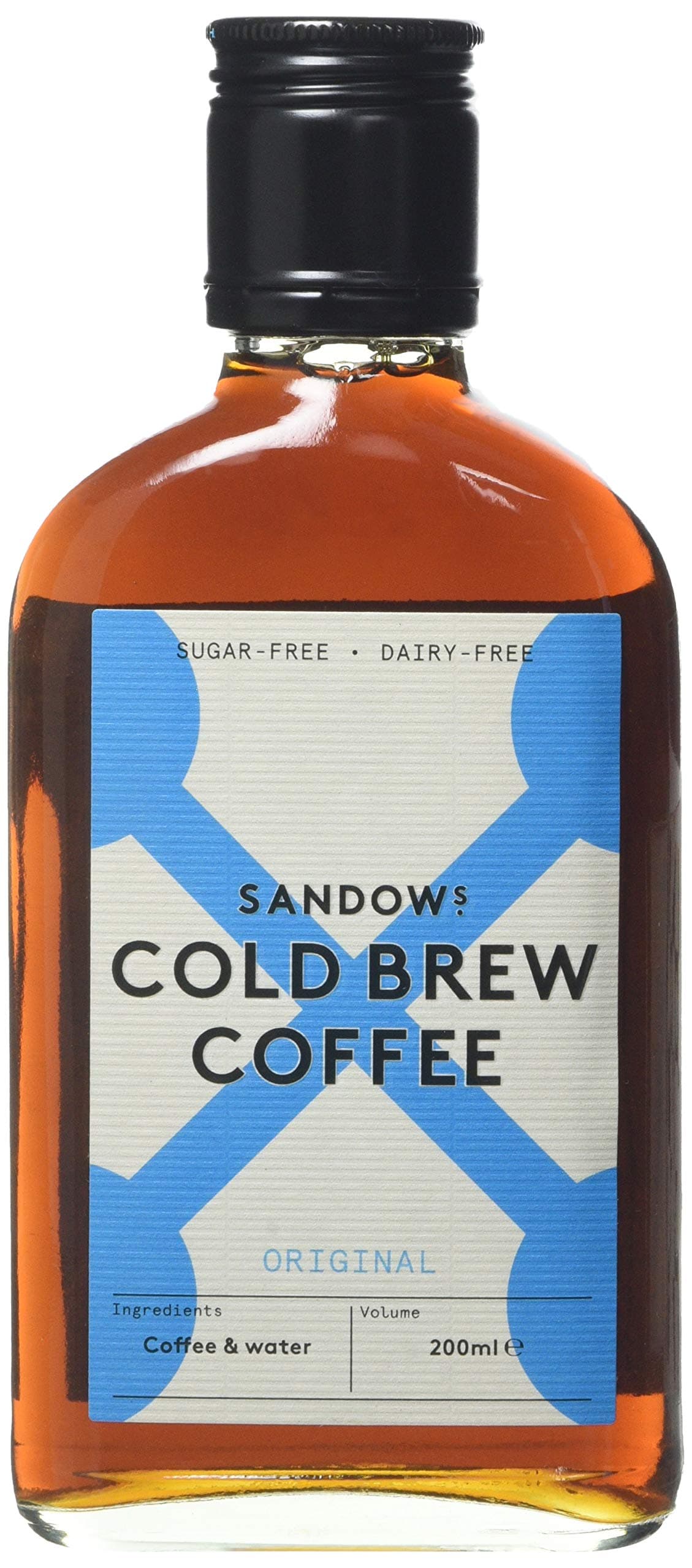 SANDOWS Cold Brew Coffee | The Original British Cold Brew | Case of 12 'Original' Glass Flasks