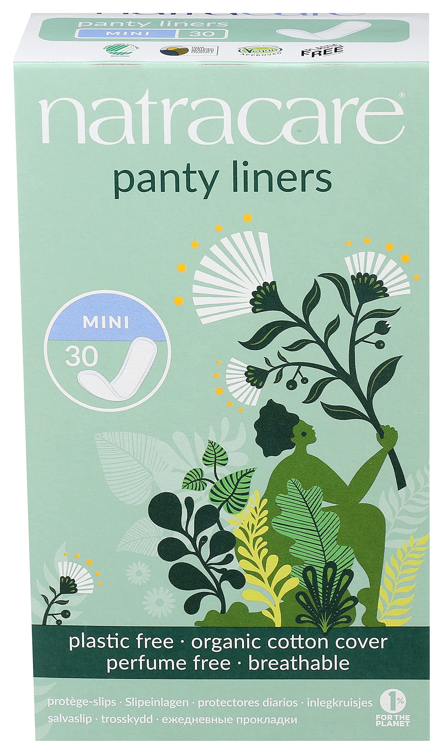 Mini Pant Liners, Unscented, (Pack of 30)
