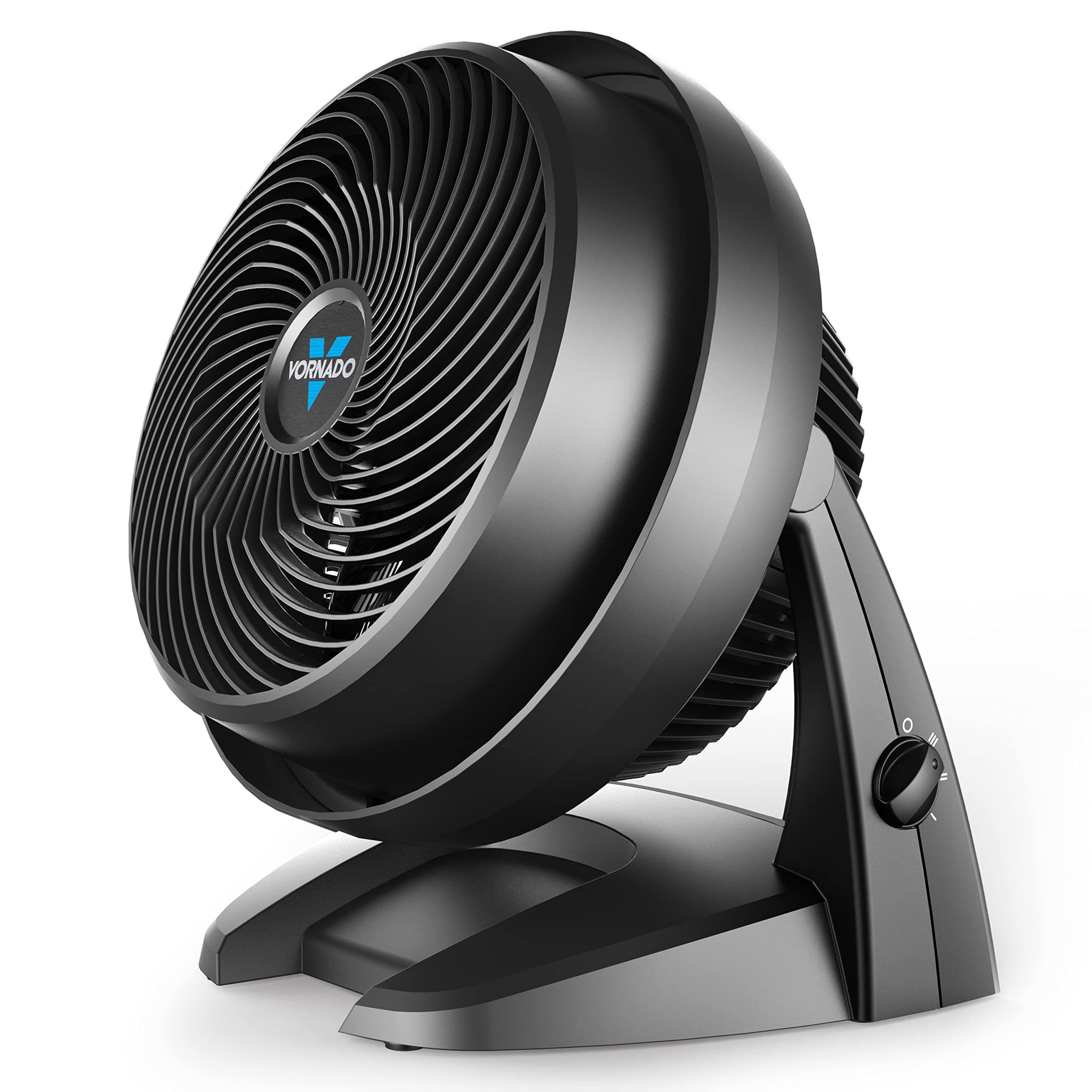 Vornado 630 Mid-Size Whole Room Air Circulator, 3-Speed, Floor Fan for Bedroom, Office, Home, Adjustable Tilt Head, 9 in, Quiet Cooling, Large Electric Fan, Black