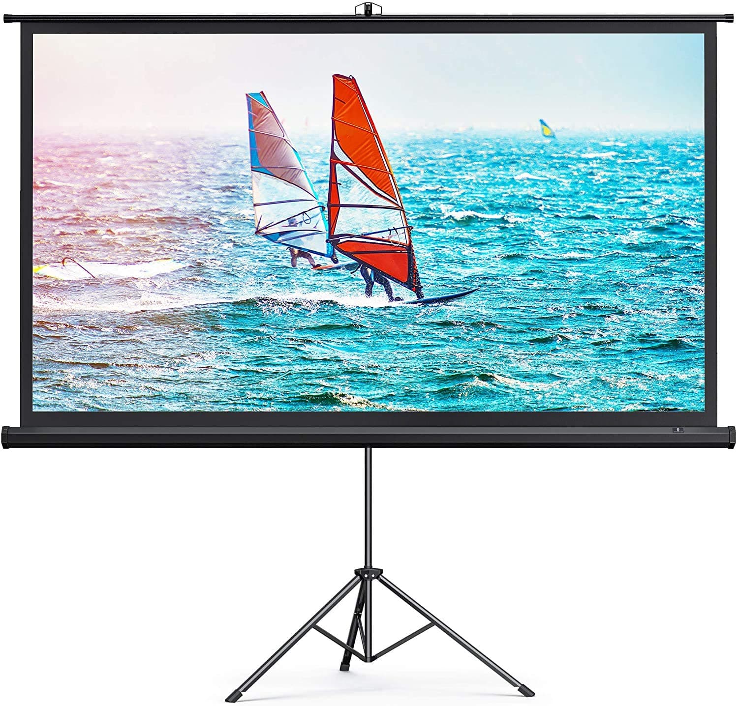 dod_uae Projector Screen with Stand,Tripod screen,Projection Screen 4K HD 120inch,244 X 183cms