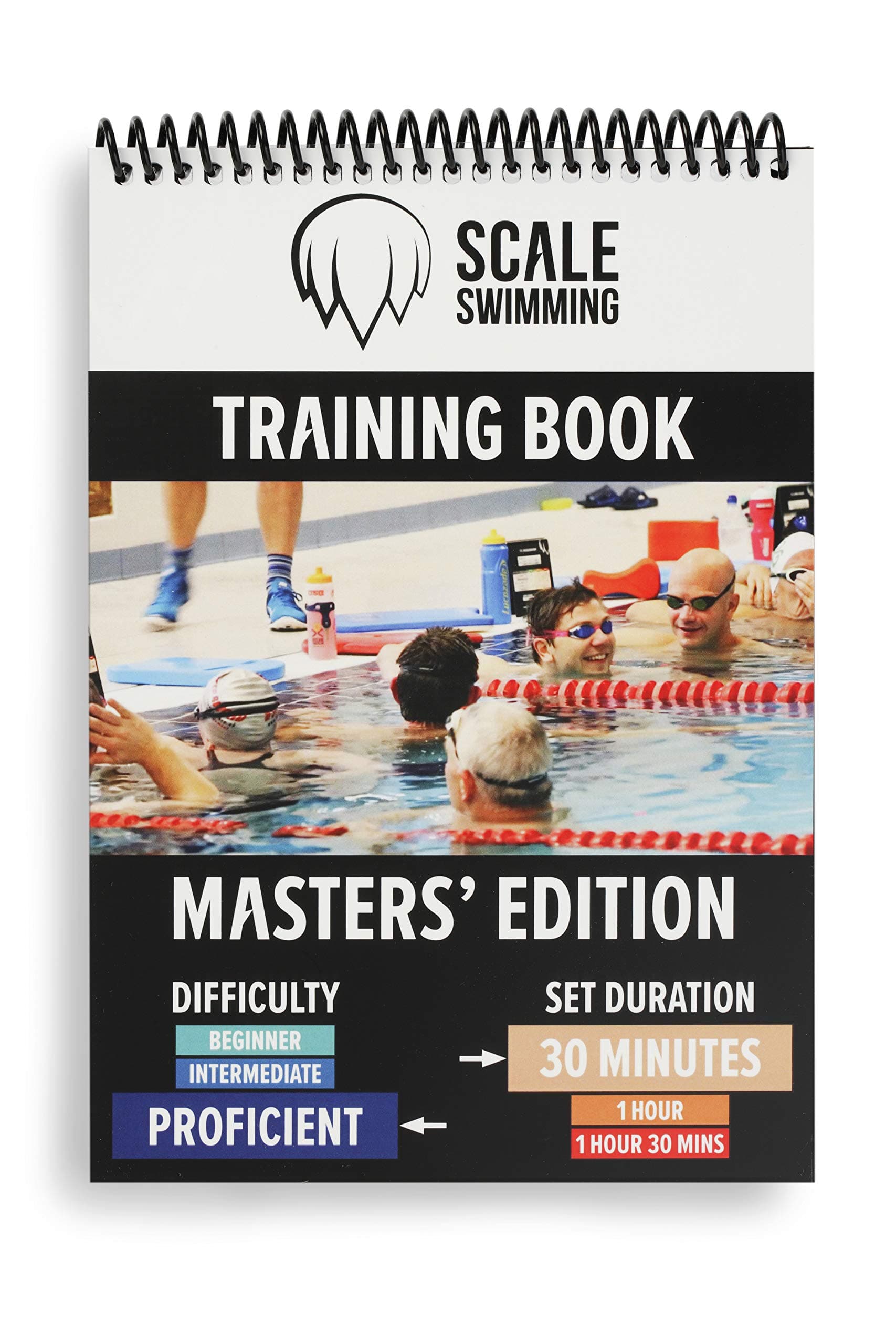 Scale SwimmingMASTERS Training | Waterproof Book | Professional Swim Sets for MASTER SWIMMERS