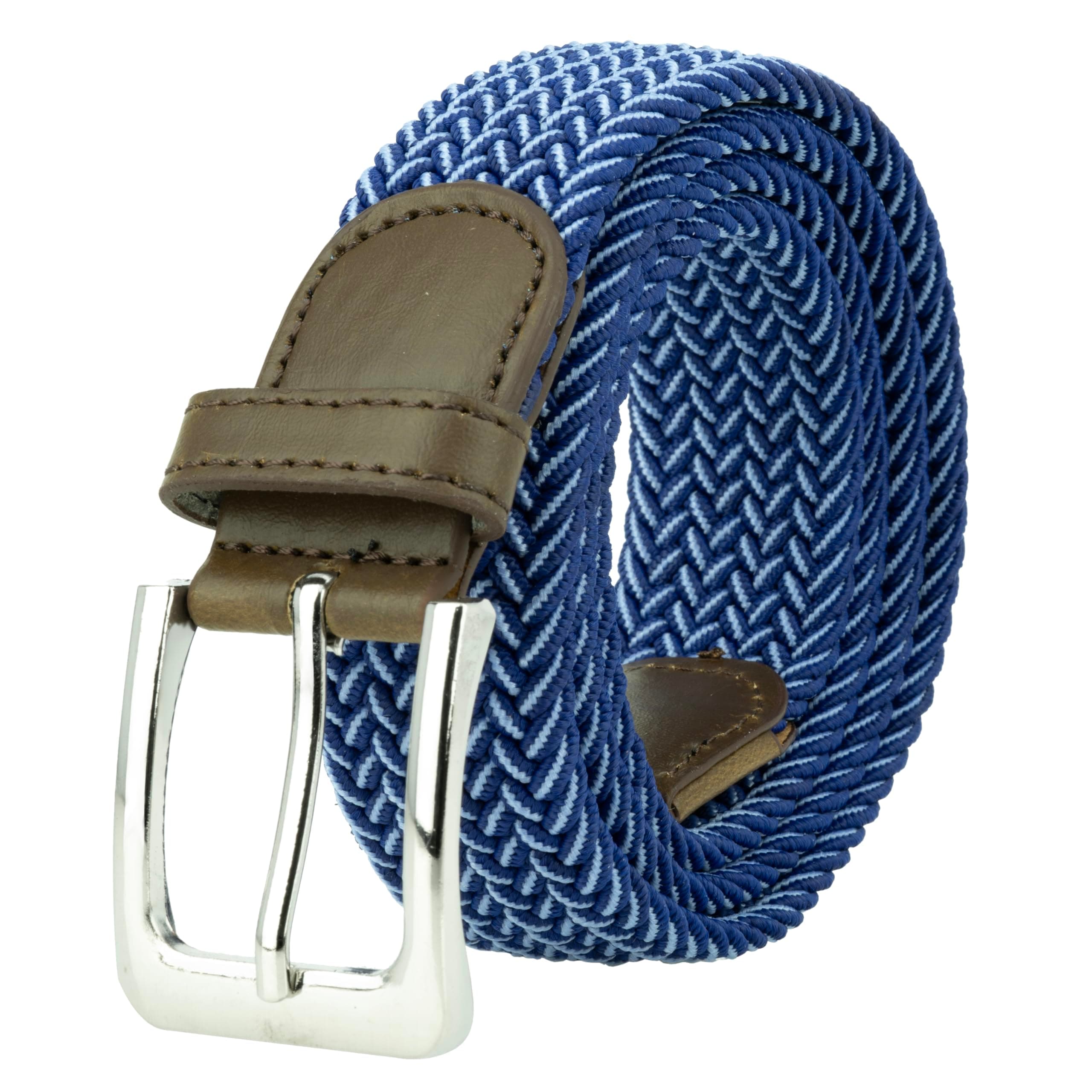 Canvas Elastic Fabric Woven Stretch Multicolored Braided Belts