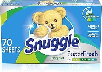 Snuggle Plus Super Fresh Fabric Softener Dryer Sheets with Odor Fighting Ingredients, 70 Count by Snuggle
