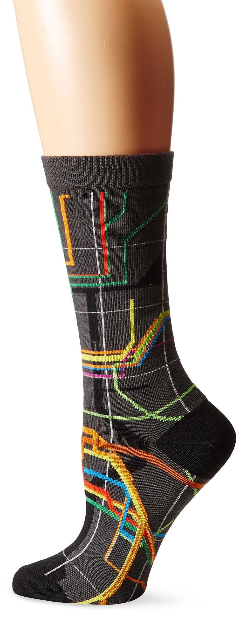 Ozone Socks Women's MTA Vignelli Subway Map Crew Sock