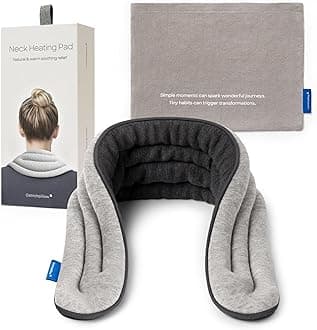 Ostrichpillow Heating Pad Microwavable - Neck Wrap Microwavable Heating Pad for Neck and Shoulder, Relaxation, Pain Relief