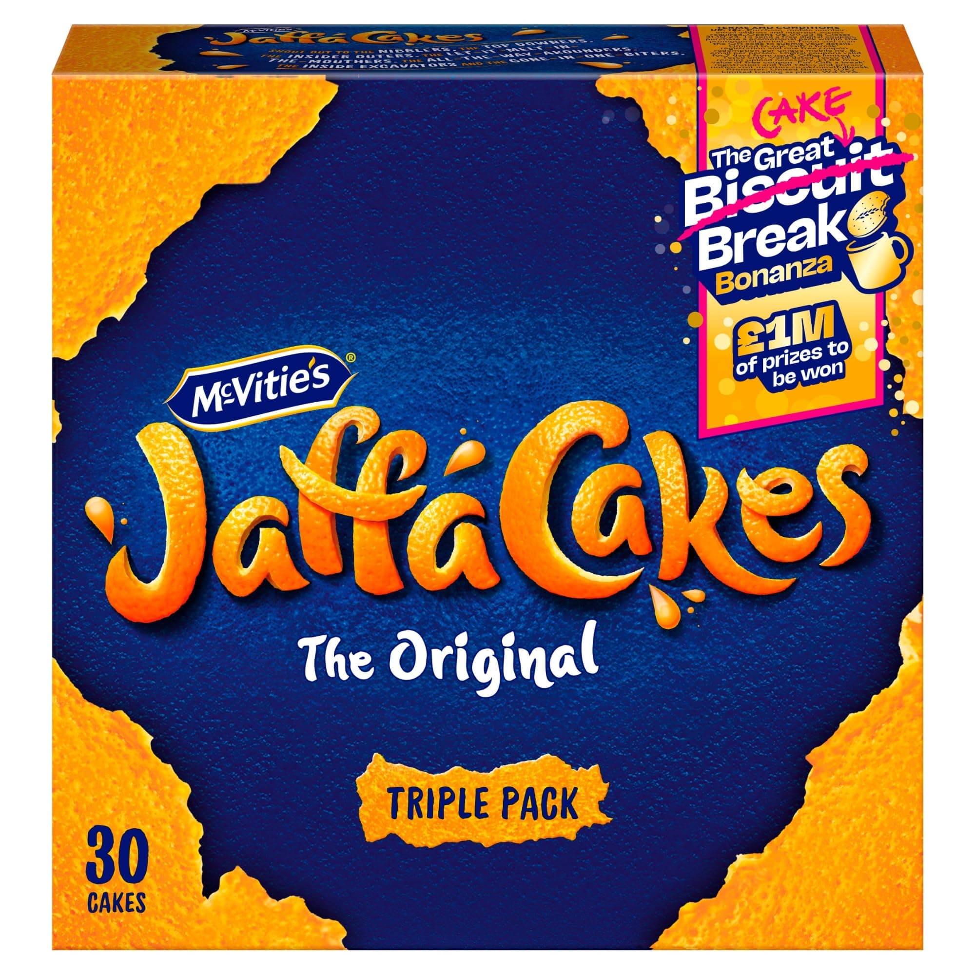 Jaffa Cakes Original Chocolate Biscuits Triple Pack 3 x 10 Cakes, 330g