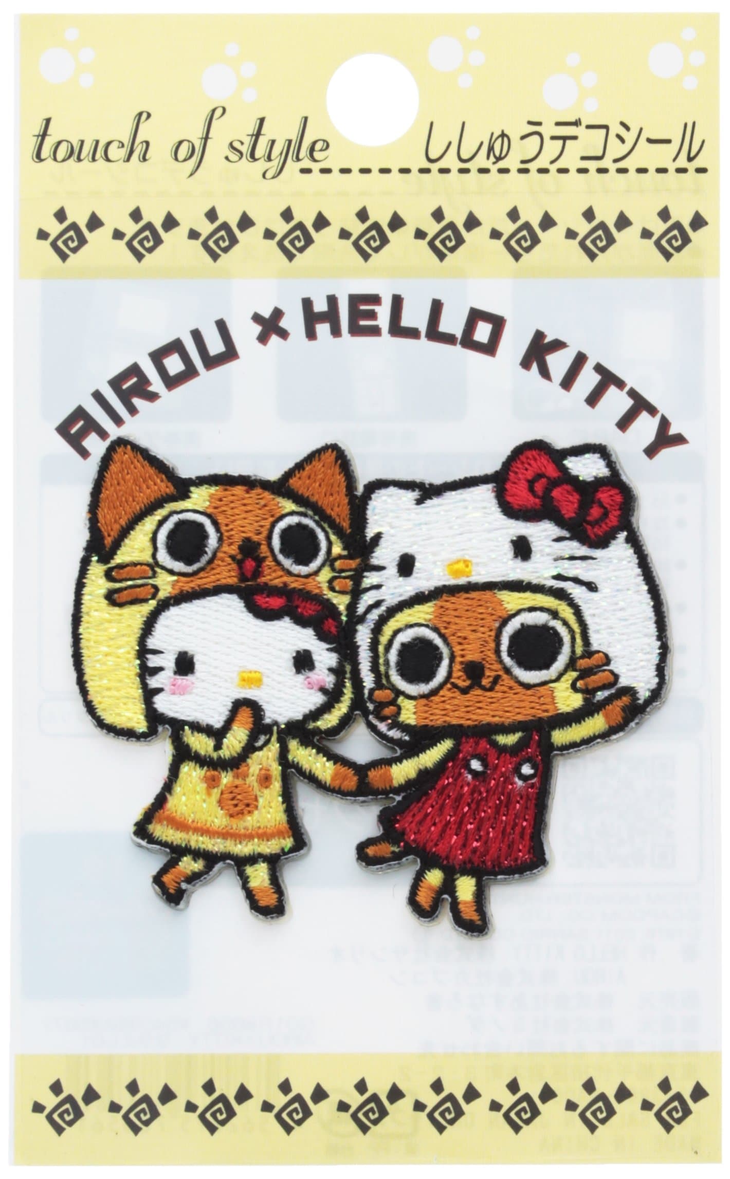 Sanrio Hello Kitty x Monster Hunter Airou Patch Sticker (Hello Kitty and Airou)