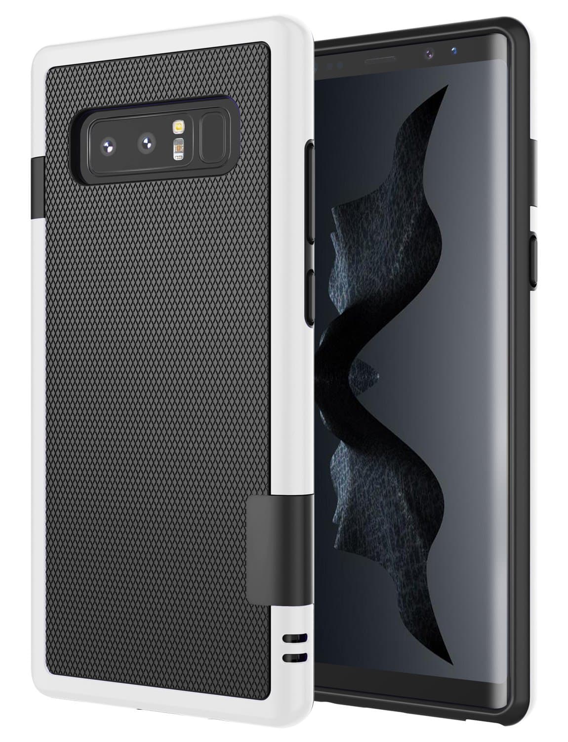 Jeylly Galaxy Note 8 Case, Note 8 Cover, [3 Color] Slim Hybrid Impact Rugged Soft TPU & Hard PC Bumper Shockproof Protective Anti-Slip Case Cover Shell for Samsung Galaxy Note 8 SM-N950 - Black