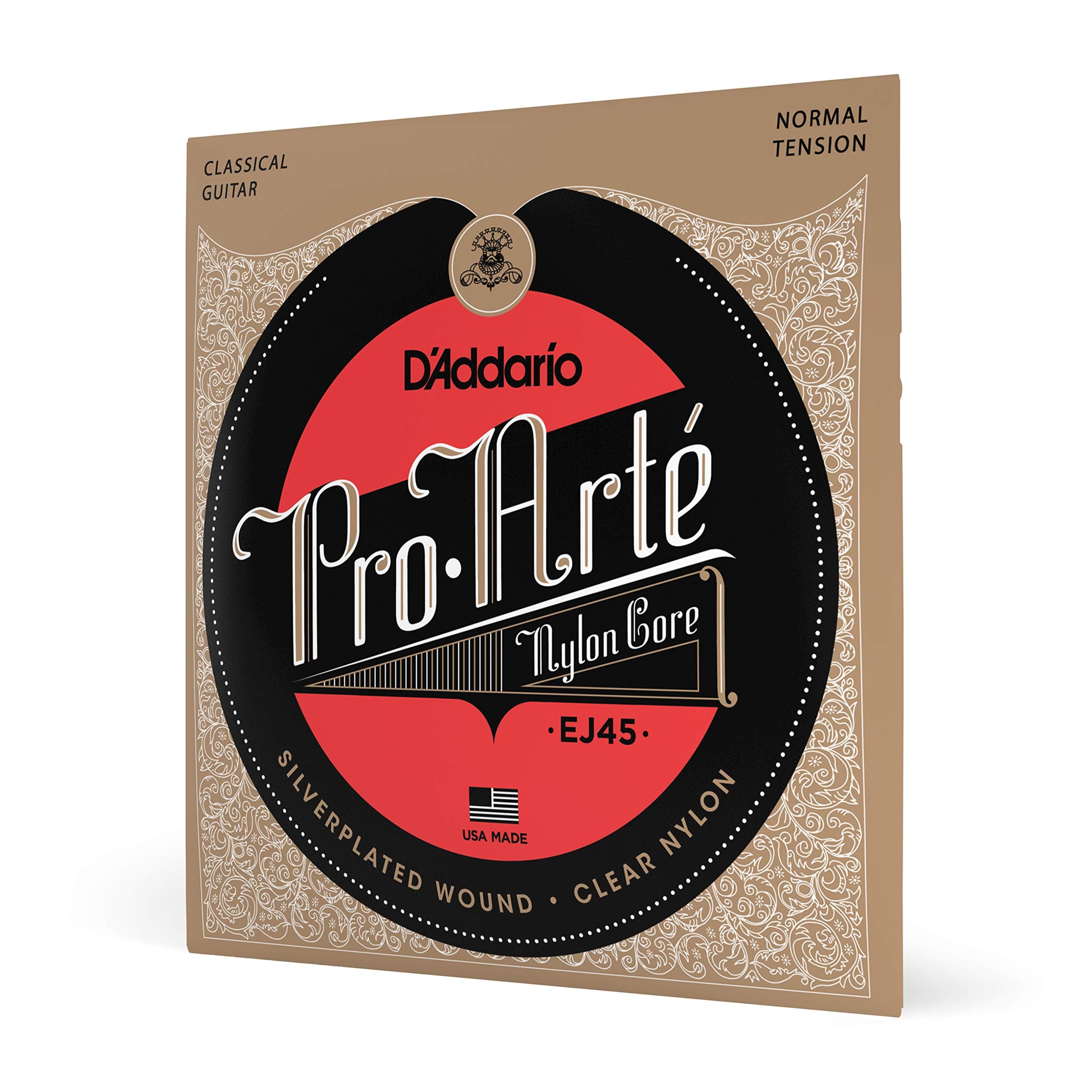 EJ45 Pro-Arte Nylon Classical Guitar Strings, Normal Tension