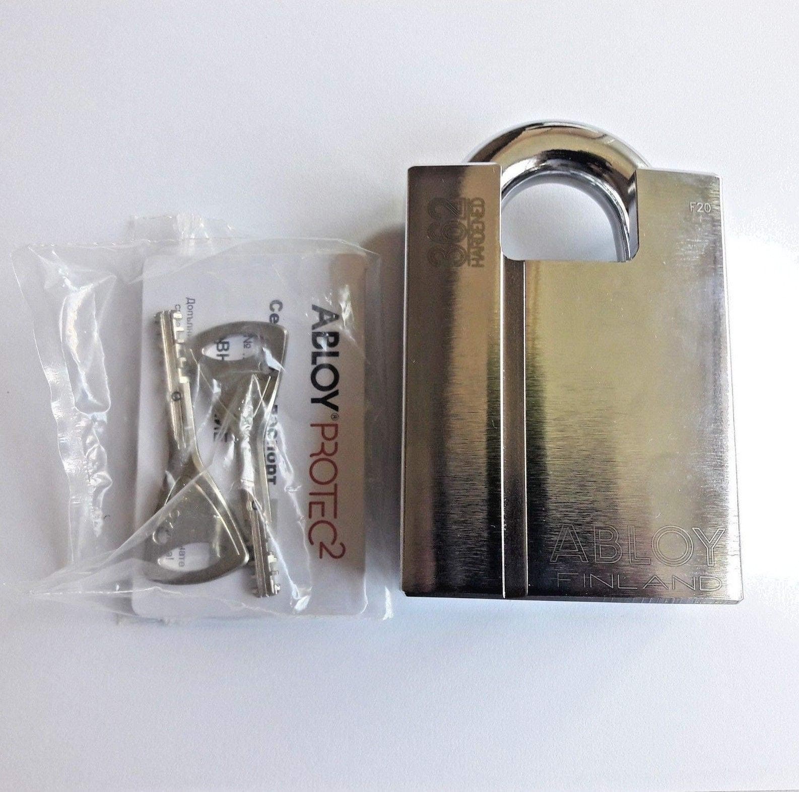 Abloy Protec2 PL 362シュラウド硬化型鋼製南京錠。