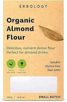 100% Organic Almond Base for Almond Drinks 10.6 oz - Cold-Pressed Raw Italian Almonds (3:1) - Gluten-Free - Small Batch - Perfect for Homemade Almond Milk - Sustainably Straight from Farm - Non-GMO